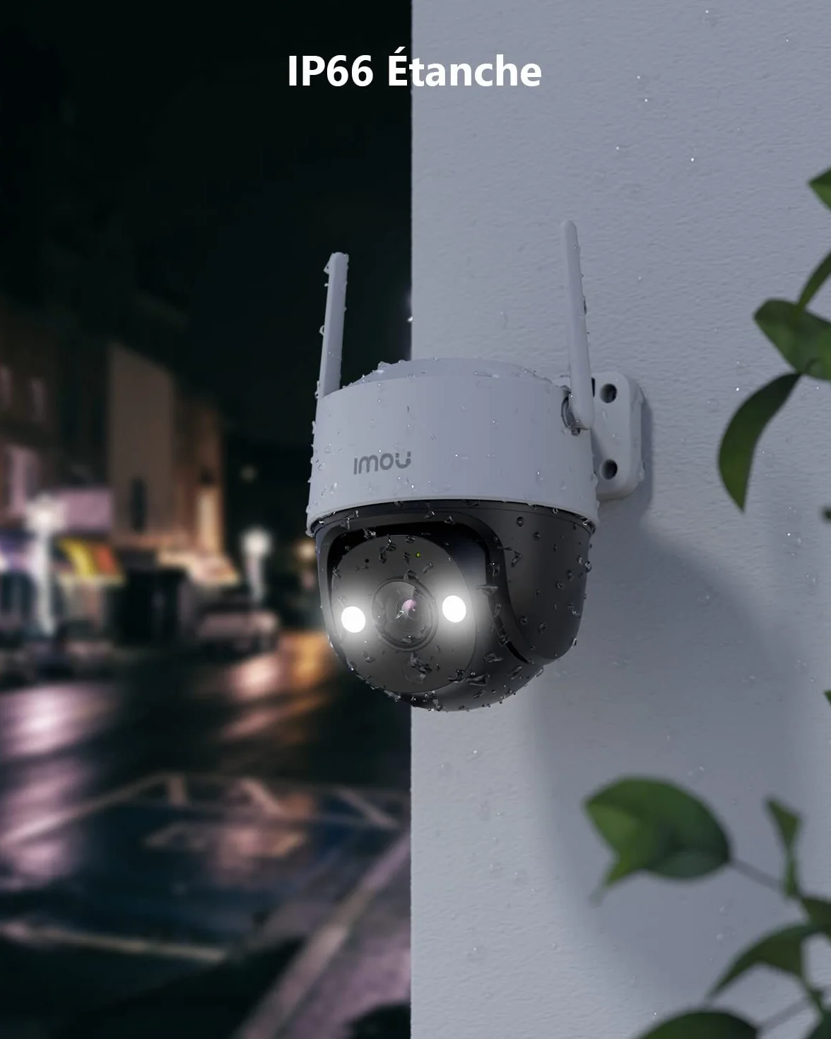 Imou 2K 3MP Caméra Surveillance WiFi Extérieure 360° Vision Nocturne Couleur 30M IP66