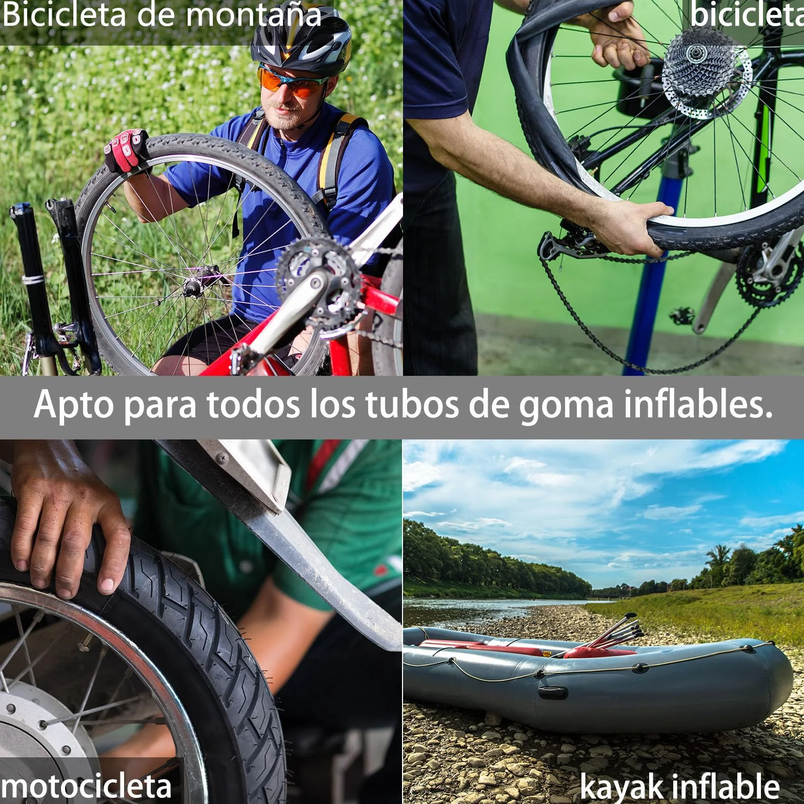 Kit de Réparation Pneus Vélo 24 Rustines Vulcanisation pour Chambre à Air VTT Moto Route