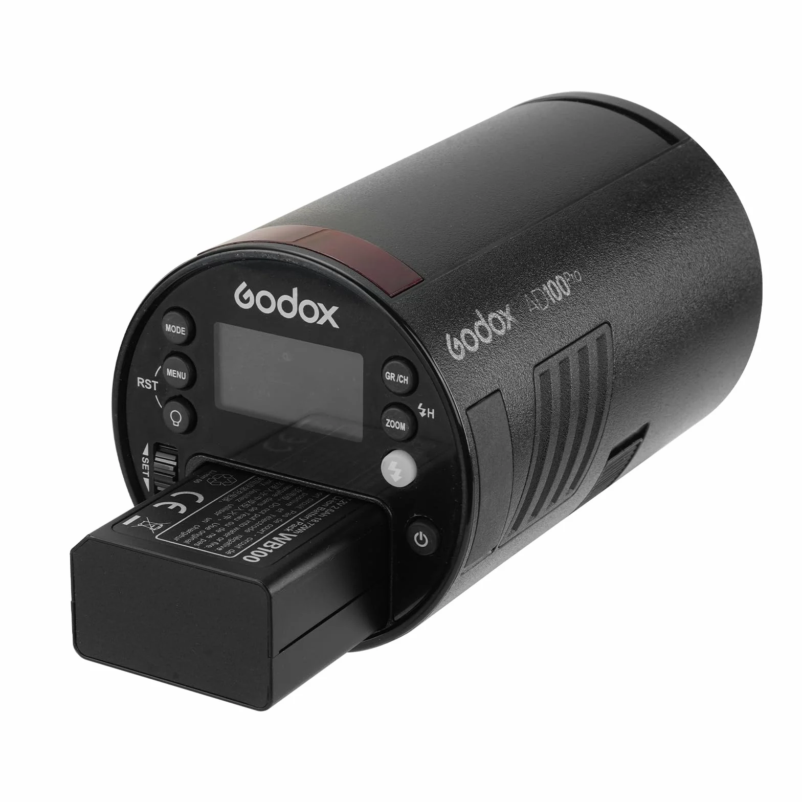 Godox WB100 Batterie AD100PRO Battery WB100 7,2 V/2600 mAh pour Flash Annulaire Godox V1C V1N V1S V1F V1O V1P,Flash AD100PRO ((2024) WB100)