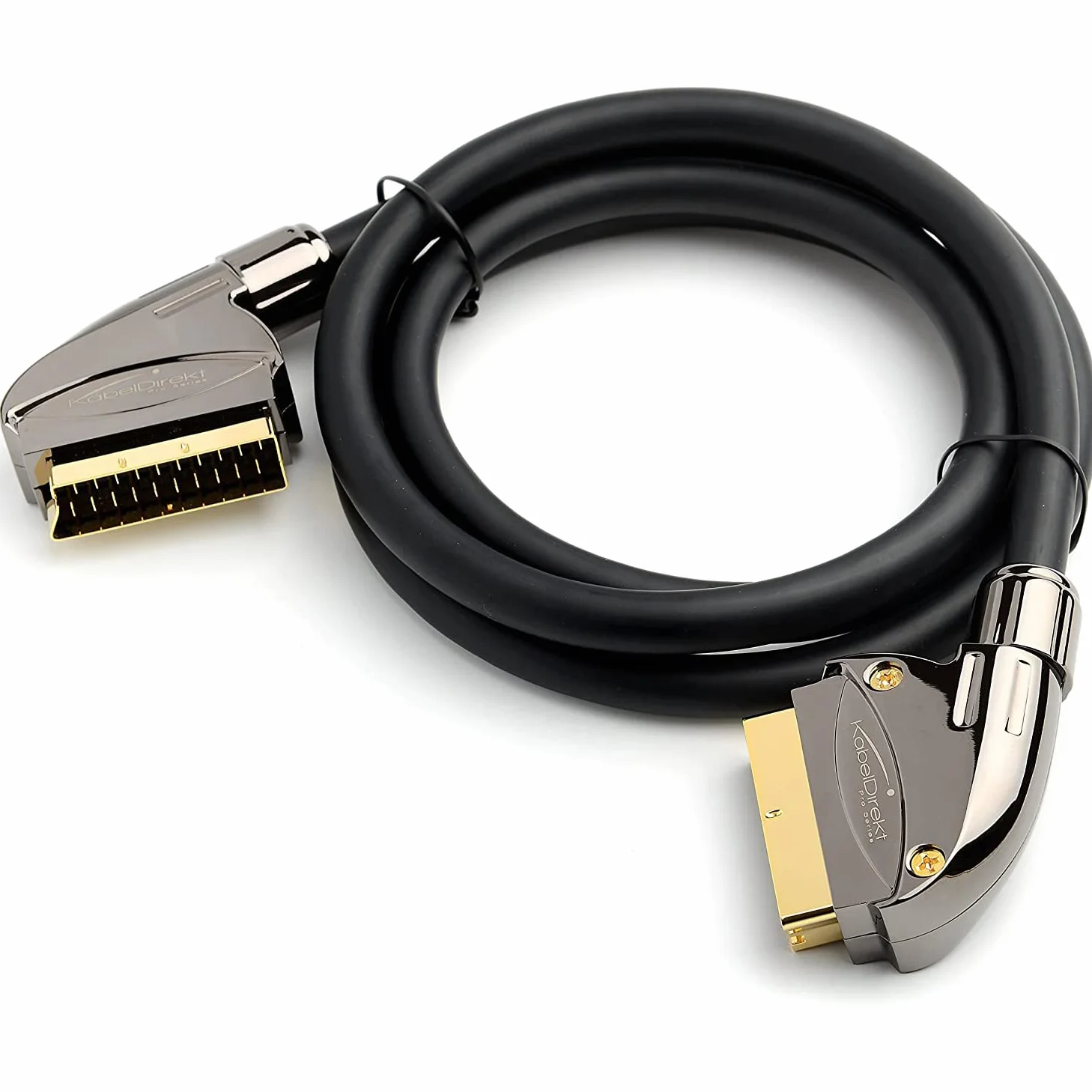KabelDirekt – 3m Câble SCART (21 pôles, multi blindé, fiche de précision, Full HD)