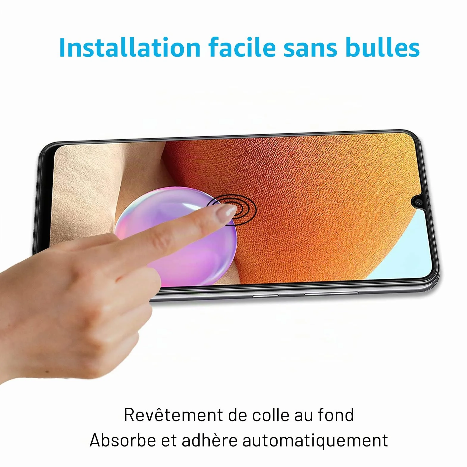 Didisky Lot de 2 Protecteur Verre Trempé pour Samsung Galaxy A32 4G, Film Protection écran, dureté 9H, Pas de Bulles, Haute définition