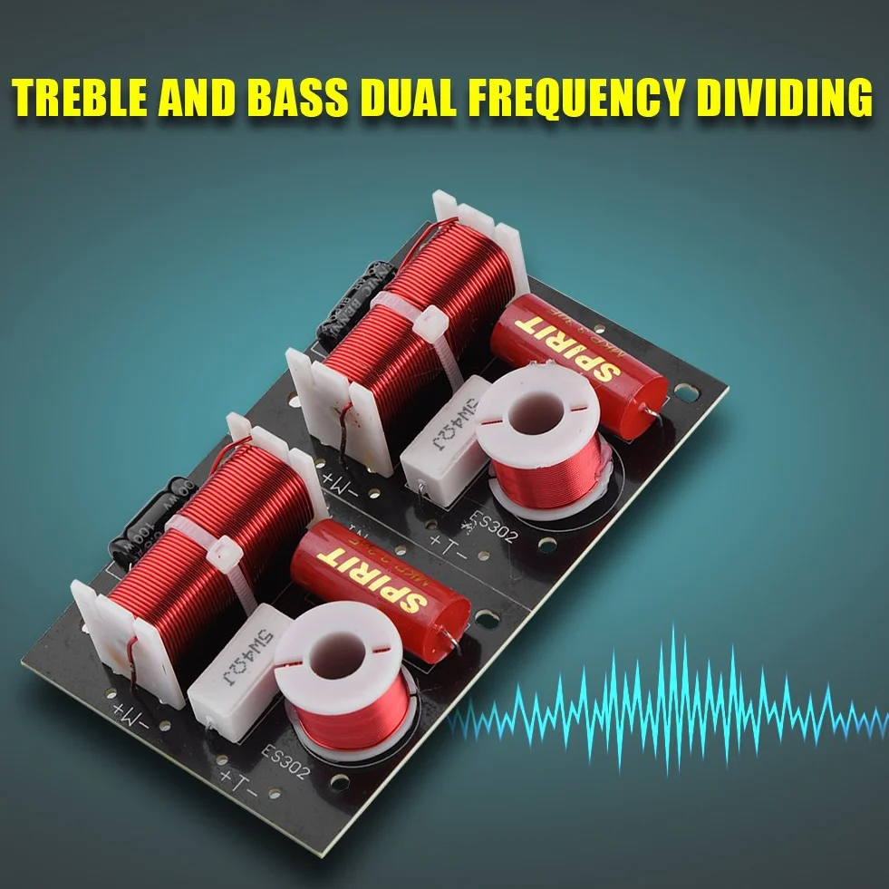 Président Fréquence Diviseur Conseil 2 Voies Aigus/Basse Hi-FI Audio Filtre DIY Module