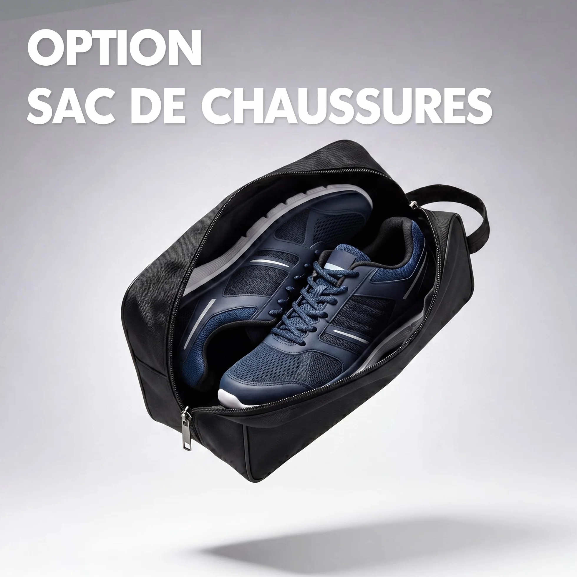 Sac de Sport Enfant personnalisé 20L Brodé avec prénom - Sac Sport et Vacances avec Sac à Chaussures Noir