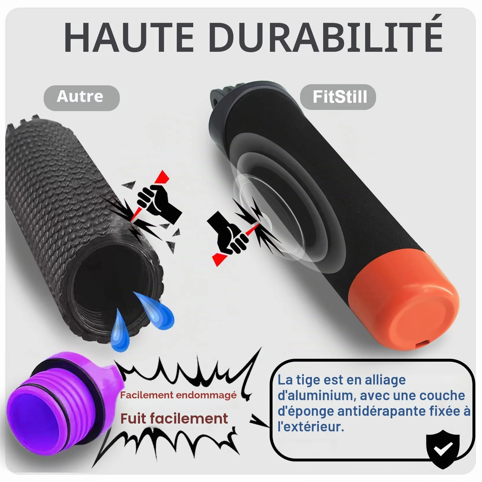 FitStill Lot de 3 Étuis de Protection Étanches pour Go Pro Hero Noir 60 m