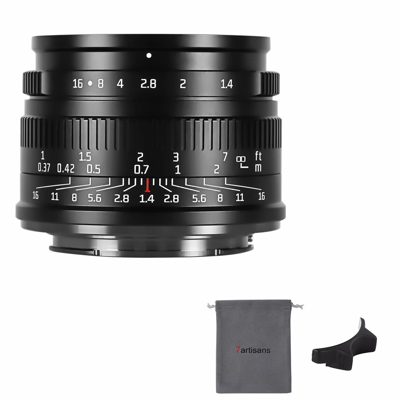 7artisans Objectif fixe 35 mm F1.4 Mark II APS-C Mise au point manuelle Grande ouverture Compatible avec appareil photo Fujifilm Fuji X-A1 X-A10 X-A2 X-M1 XM2 X-T1 X-T10 X-T2 X-T20 X-T30 X-Pro1 X-Pro2