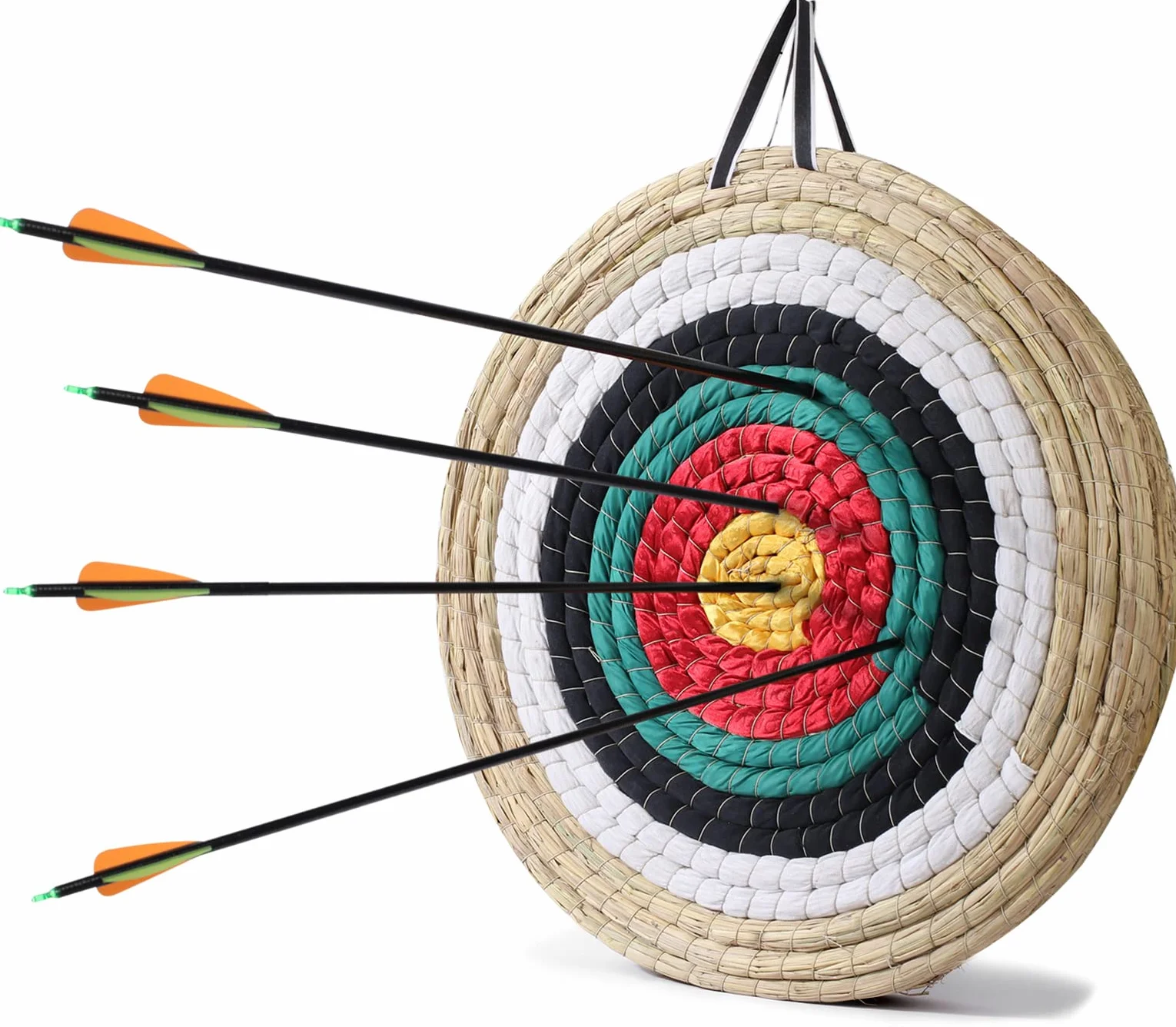Cible de tir à l'arc 50cm en paille traditionnelle faite à la main pour chasse et arbalète