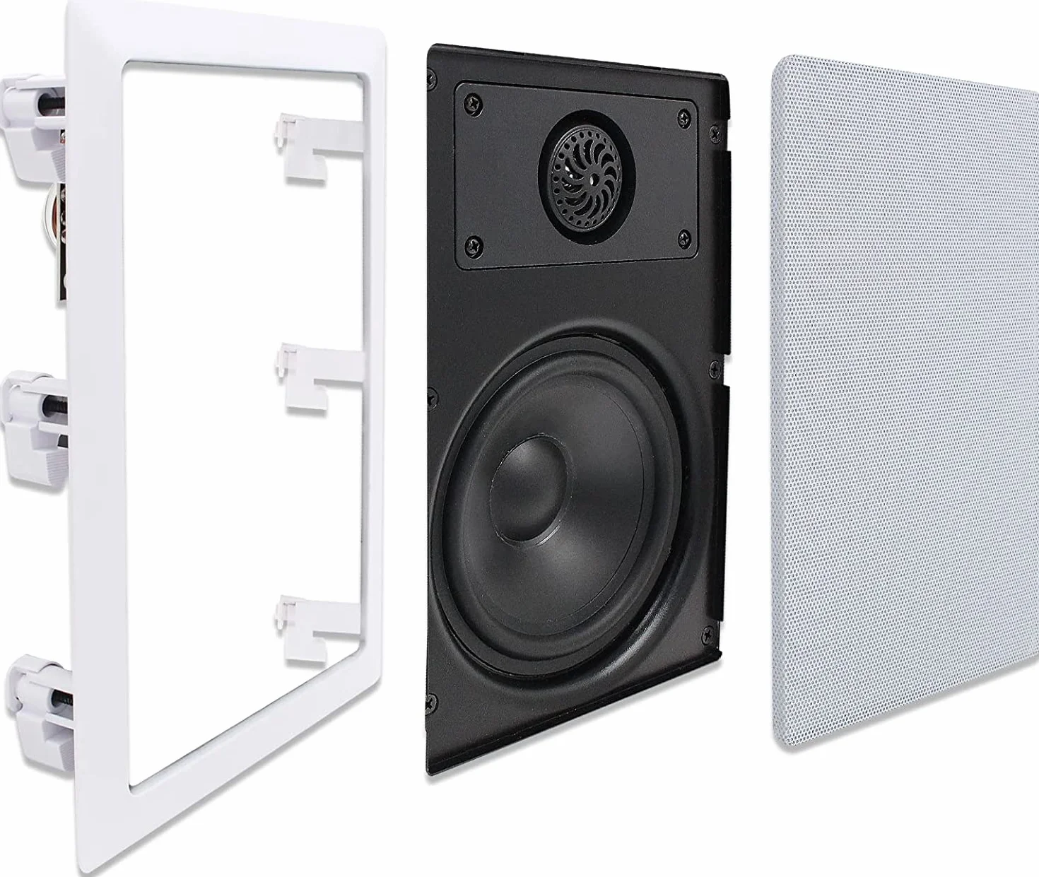 Herdio 5,25 Pouces Bluetooth Haut-parleurs de Plafond encastrés dans des Haut-parleurs muraux Parfaits pour la Maison, Le Salon, la Cuisine, Le Bureau