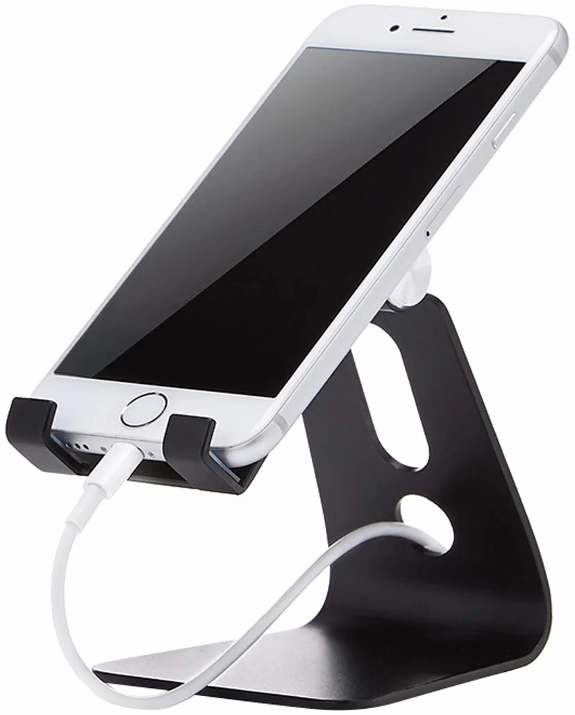 Amazon Basics Support de téléphone portable ajustable Noir