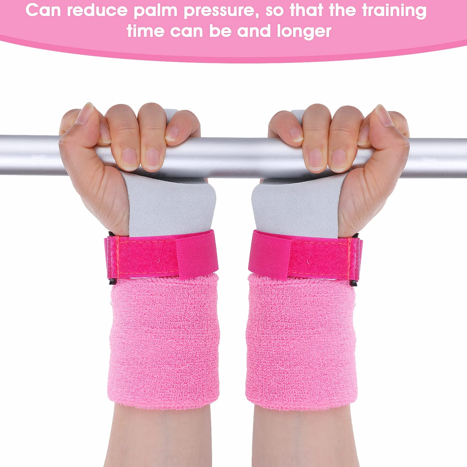 Abeillo Gants de préhension en cuir pour enfants, entraînement croisé, gymnastique, poignées de traction, bandages de poignet, ensemble fitness