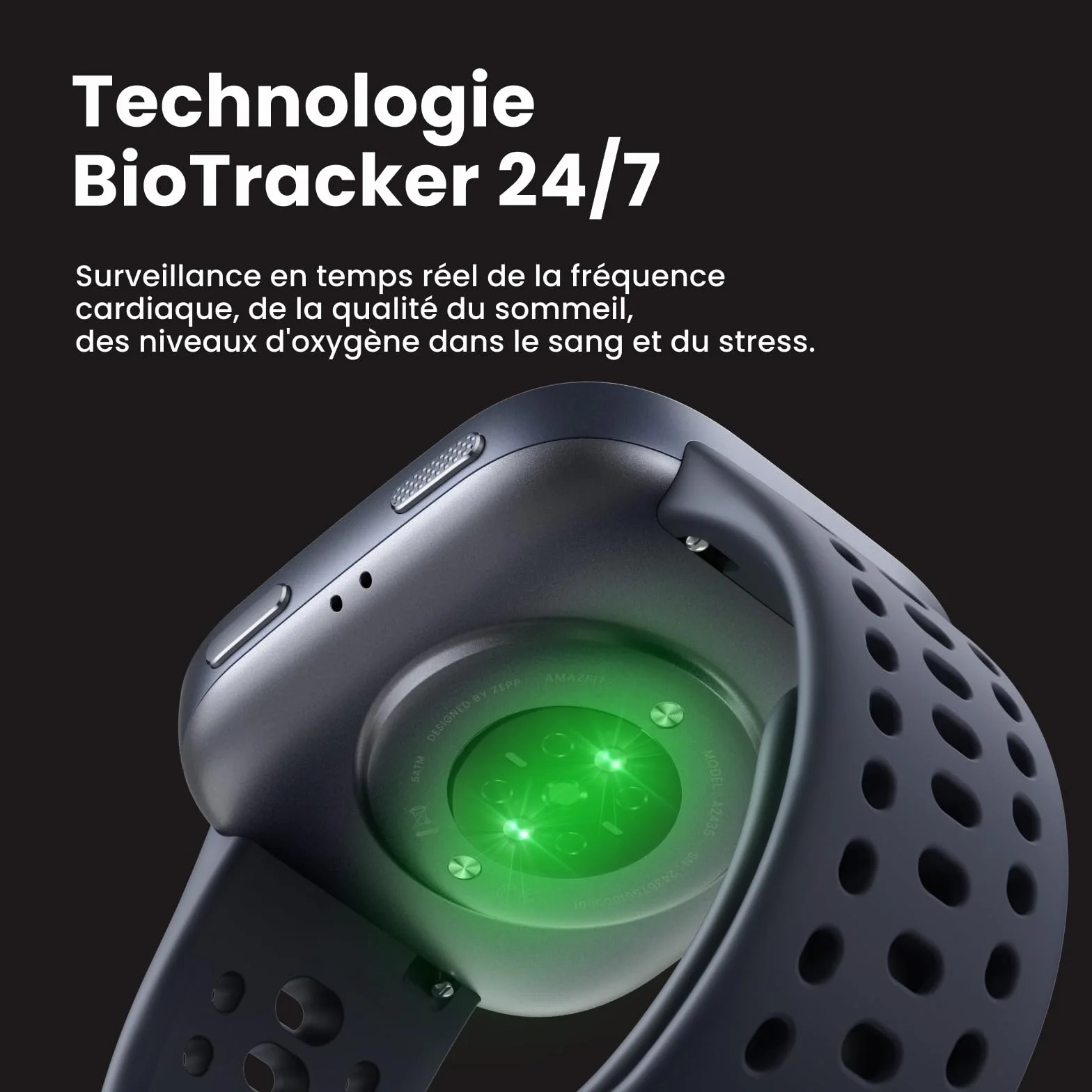 Amazfit Bip 6 Smartwatch 46mm, Batterie 14 Jours, AMOLED 1,97", GPS avec Cartes, IA, Appels Bluetooth, Suivi Santé et Sommeil, 140+ Modes Sportifs, Étanchéité 5ATM, Noir
