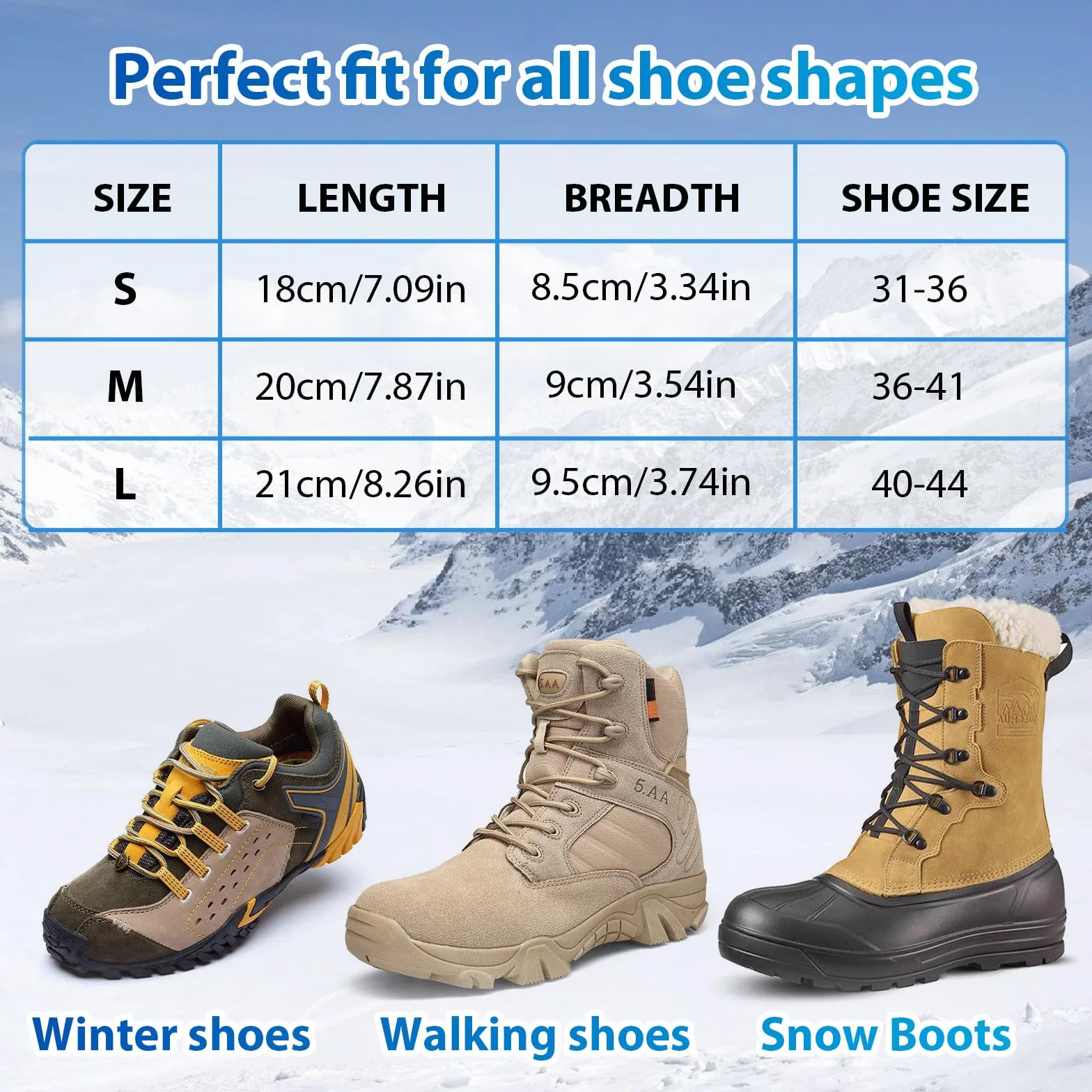 Crampons Neige Poids Léger Protection Marche Randonnée Hiver Plein Air Alpinisme