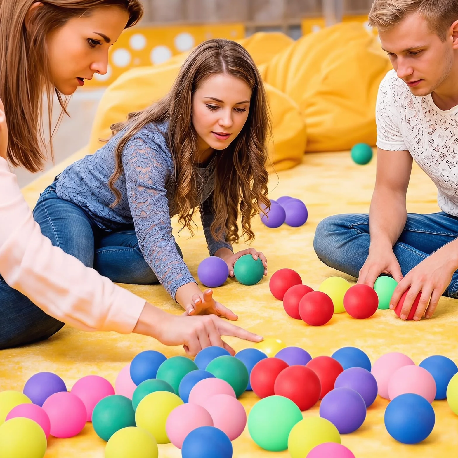 Balles de Ping Pong 30 Pièces 40mm pour Enfants, Jeux de Fête, Extérieur