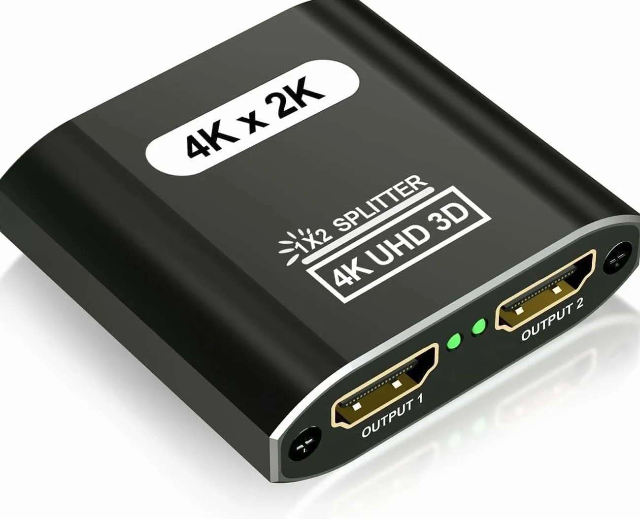 HDMI Splitter 1 entrée 2 Sorties - 4K Répartiteur hdmi 1 Input 2 Output pour Lecteurs DVD Consoles de Jeux appareils de Streaming - Miroir Uniquement ne Pas étendre