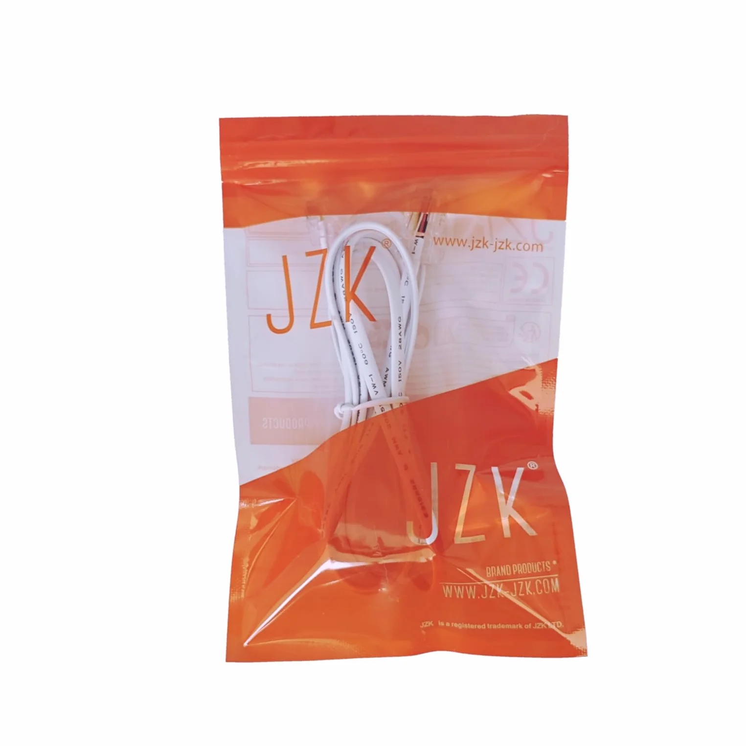 JZK 1.5m Blanc RJ11 vers RJ45 câble, cordon raccordement Ethernet, cordon raccordement téléphonique ADSL 6P4C vers 8P8C, rallonge réseau plate pour VoIP, fax, téléphone, ligne fixe, modem, routeur