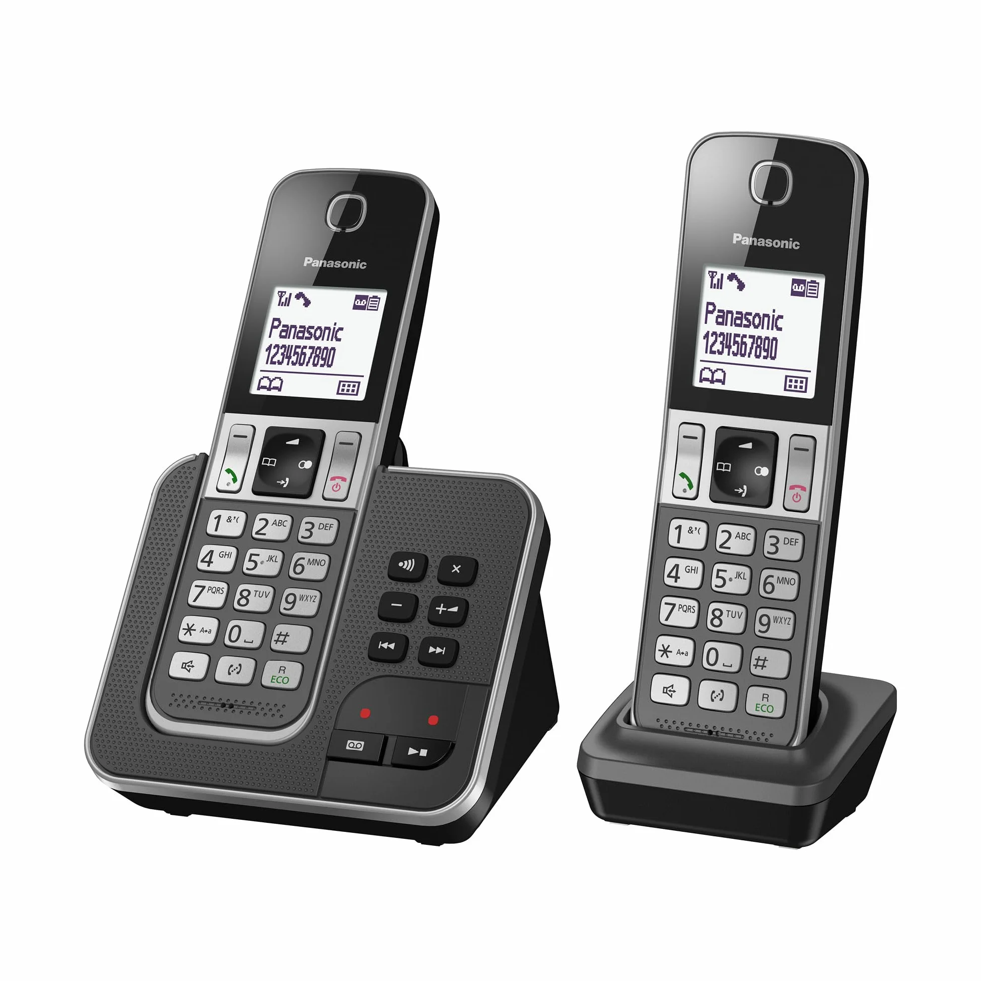 Panasonic KX-TGD322 Téléphone sans Fil Répondeur Écran Noir