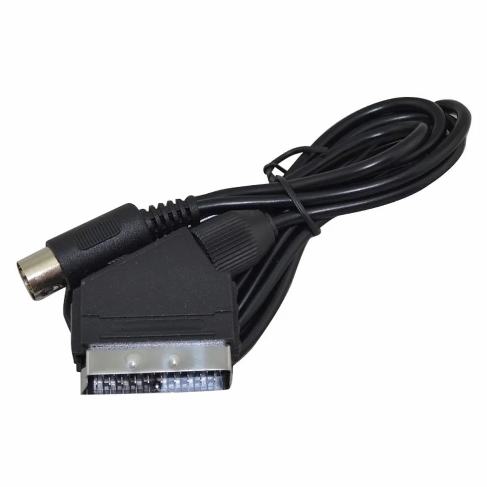 Câble Péritel AV RGB SCART pour Sega Megadrive 1 PAL – Genesis – Vpin – Connexion Haute Qualité – 1,80 m