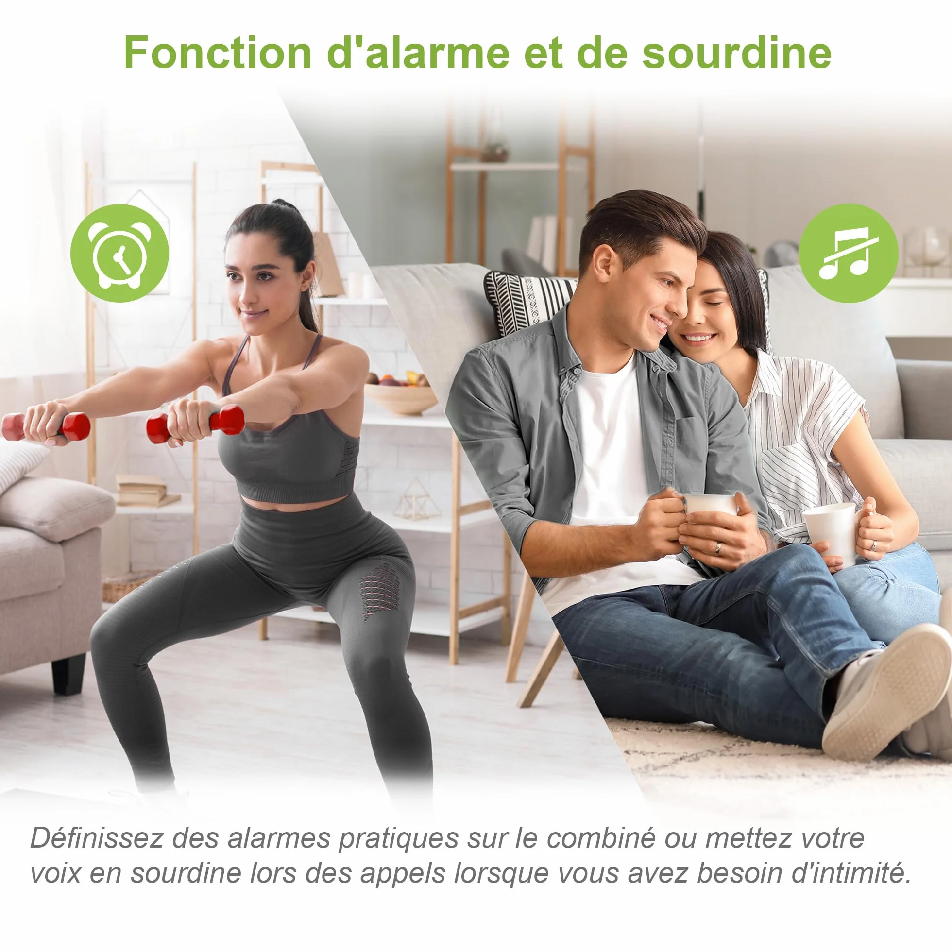 VTech CS1500 Téléphone sans Fil DECT Double Charge avec Blocage d'appel, Identification Appelant
