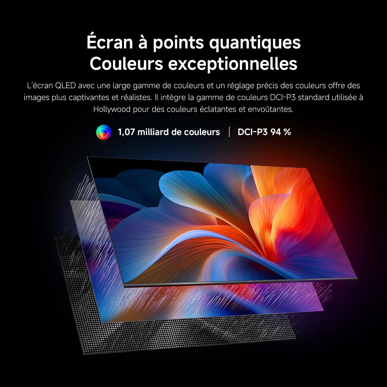 XIAOMI TV A Pro 50 127 cm 50 Pouces 4K UHD QLED Smart TV Google TV HDR10 Game Boost 120Hz MEMC 2Go+8Go