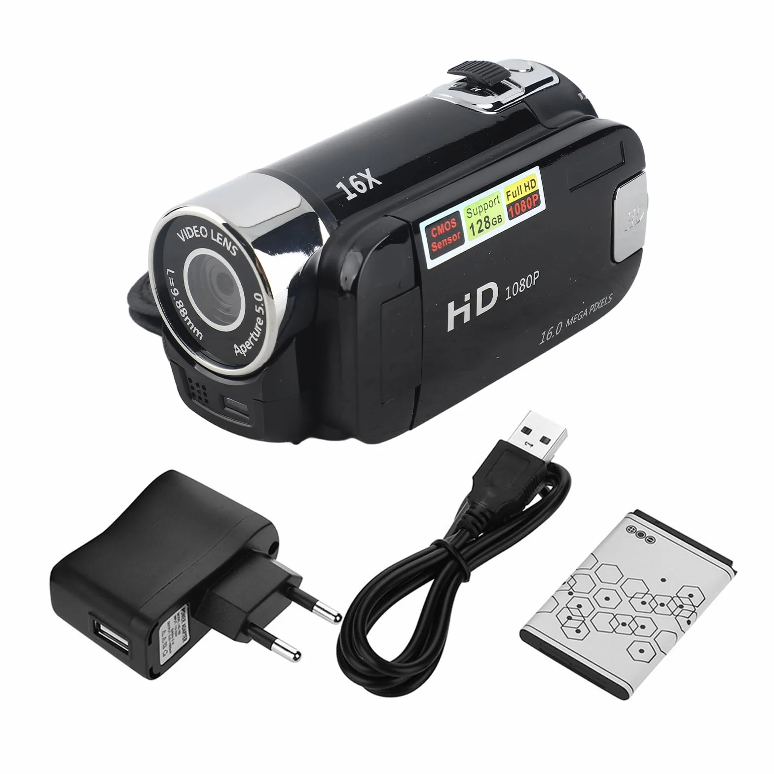 Cscope Caméscope Numérue Haute Définition 16X Full HD Caméra Vidéo DV