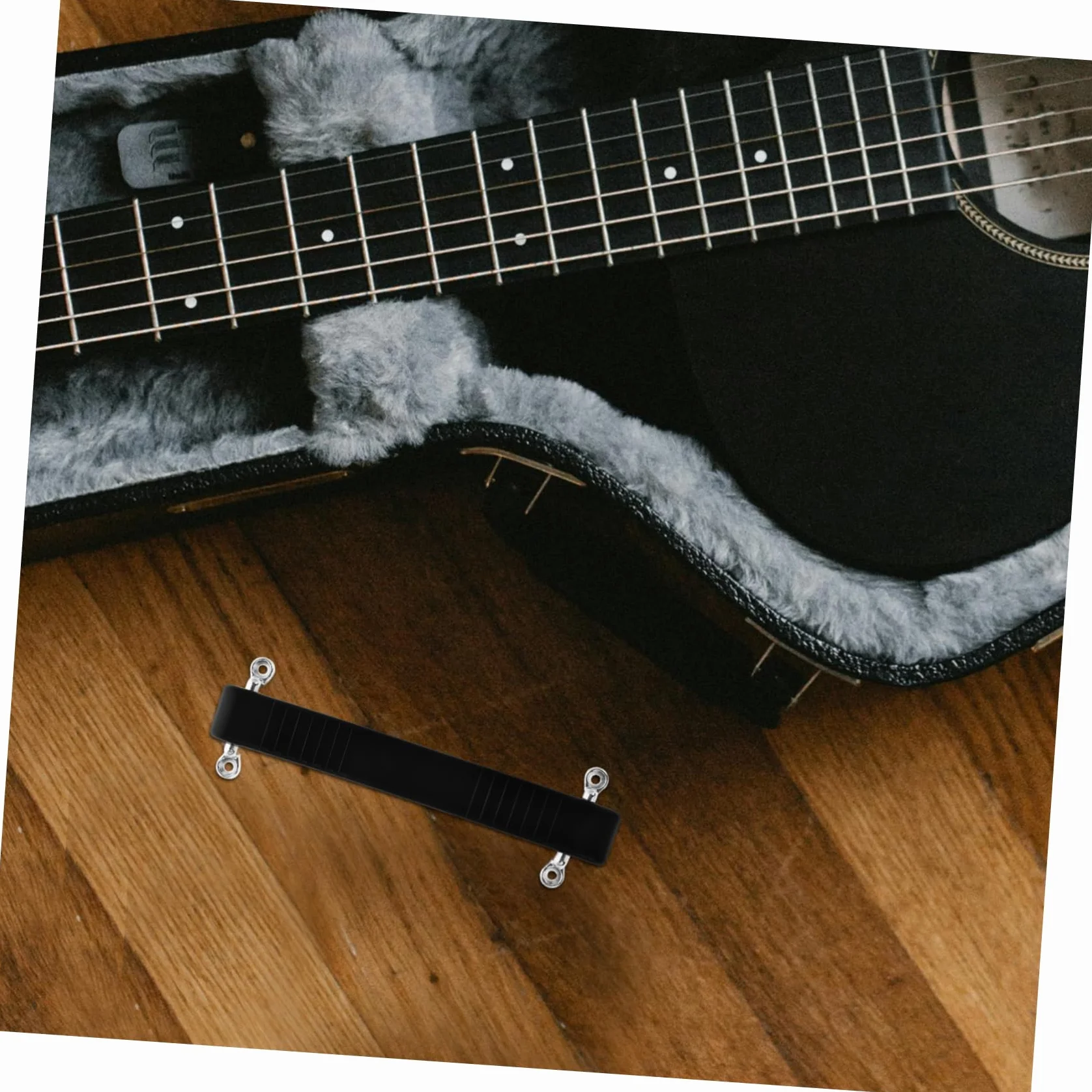 Angoily Poignée De Sangle D’amplificateur en Caoutchouc pour Haut-Parleur, Accessoire Léger Et Robuste, Usage Extérieur, Compatible Guitare Et Enceinte, Couleur Noire, Taille Moyenne