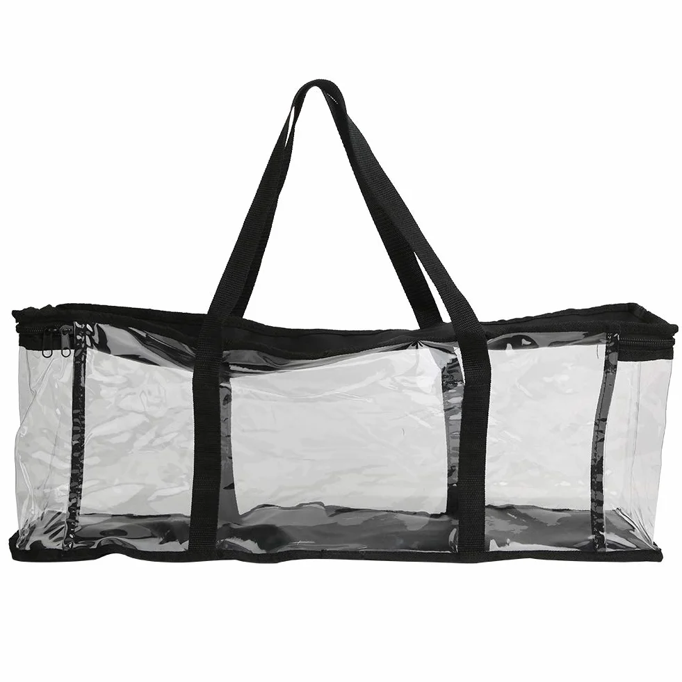 Sac De Transport De Livre, Sac De Rangement Transparents, Pochette a Livre, Organisateur De Stockage De Sac De Portable De Grande Capacité, pour la Collection D'outils Ménagers De Livre De CD