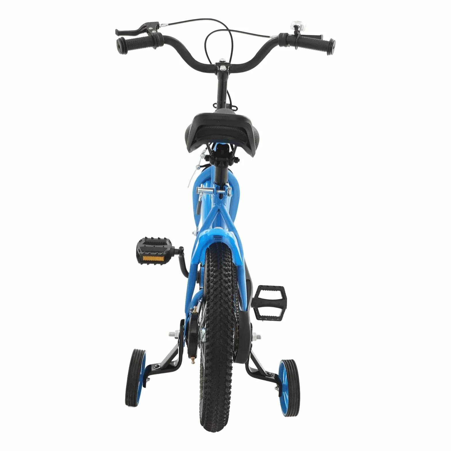 Vélo Enfant 14 Pouces Réglable Acier Carbone Garçon Fille Roues Stabilisatrices 3-6 Ans