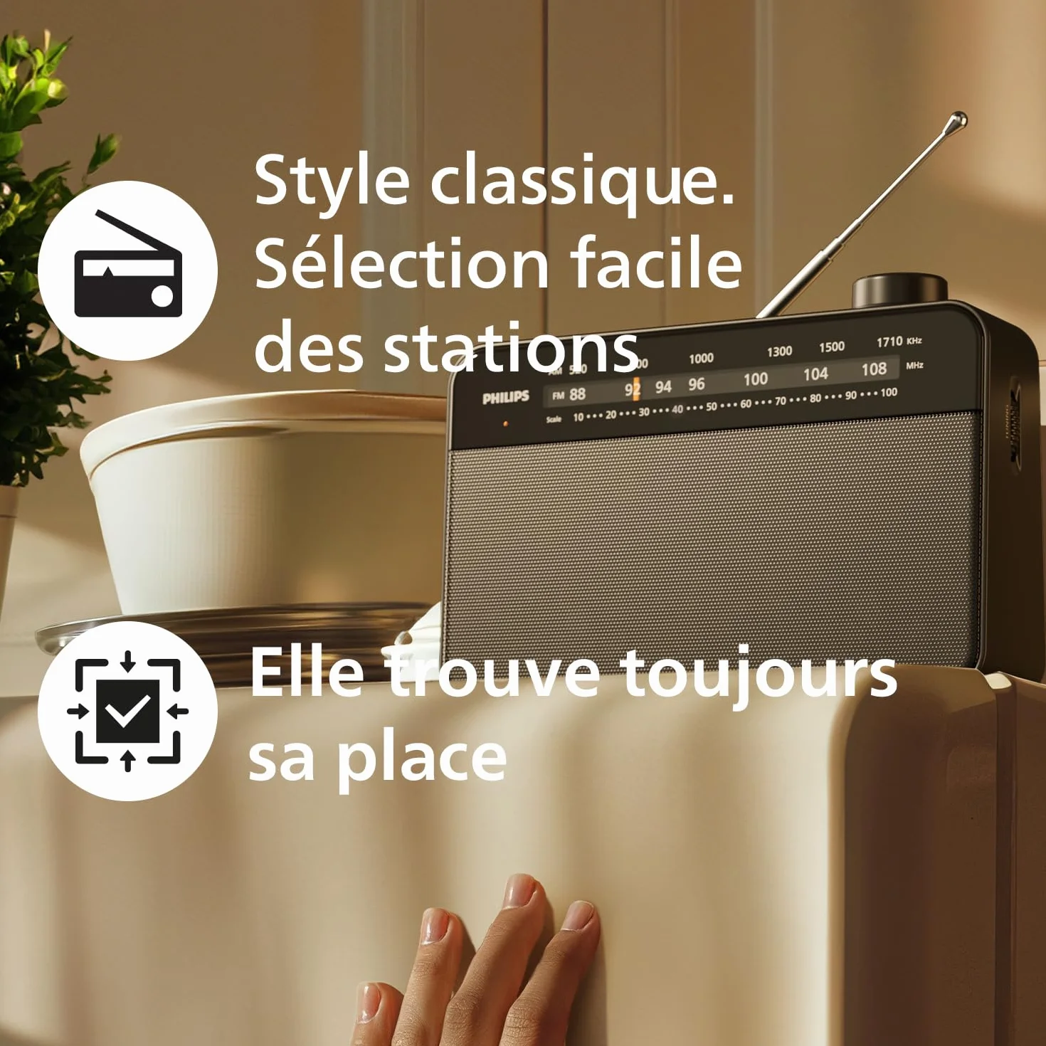 Philips TAR2509 Radio Portable FM/MW