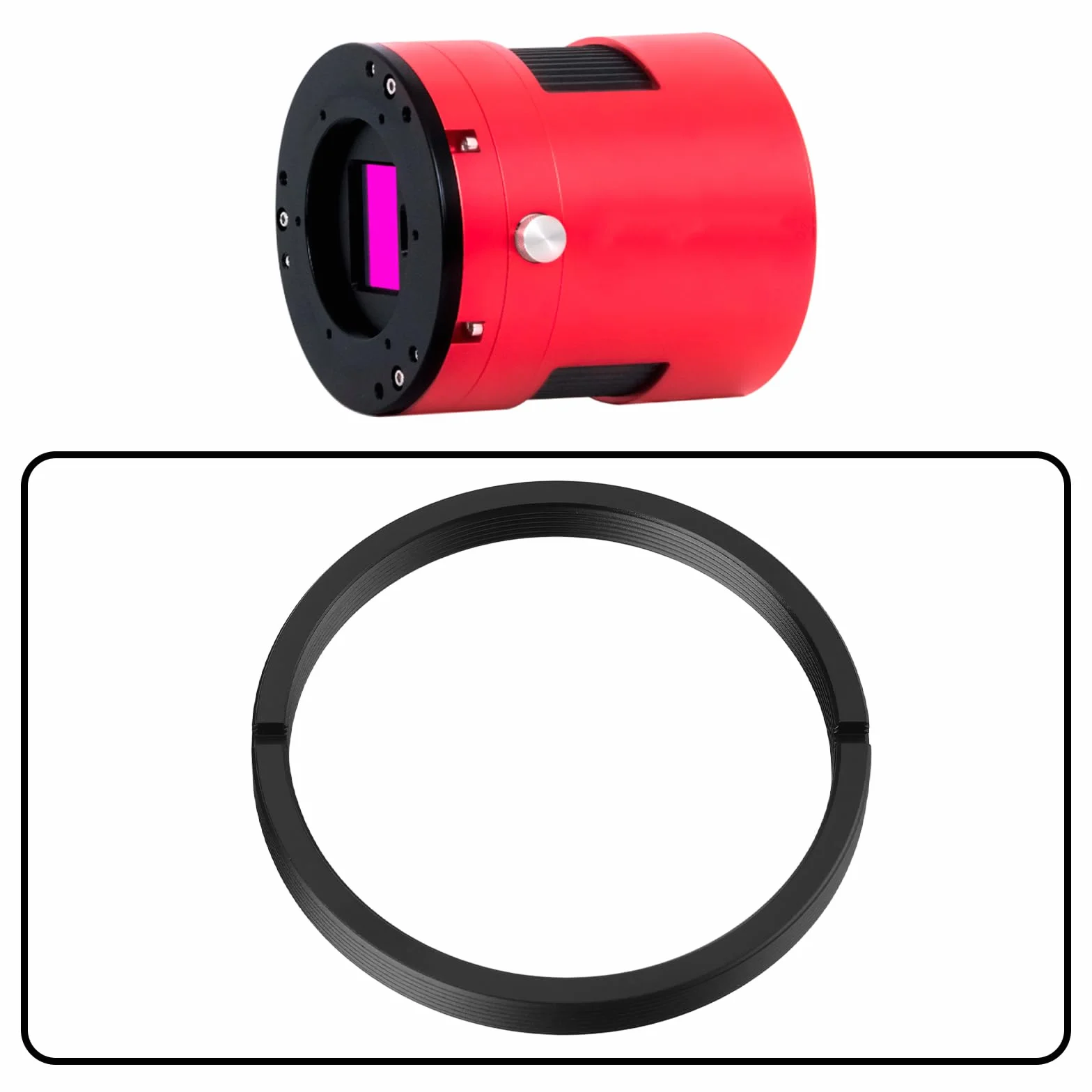 Adaptateur d'Objectif M54 vers M48 Convertisseur Fileté M54x0.75 vers M48x0.75 Compatible avec ZWO Caméras et Roues à Filtres