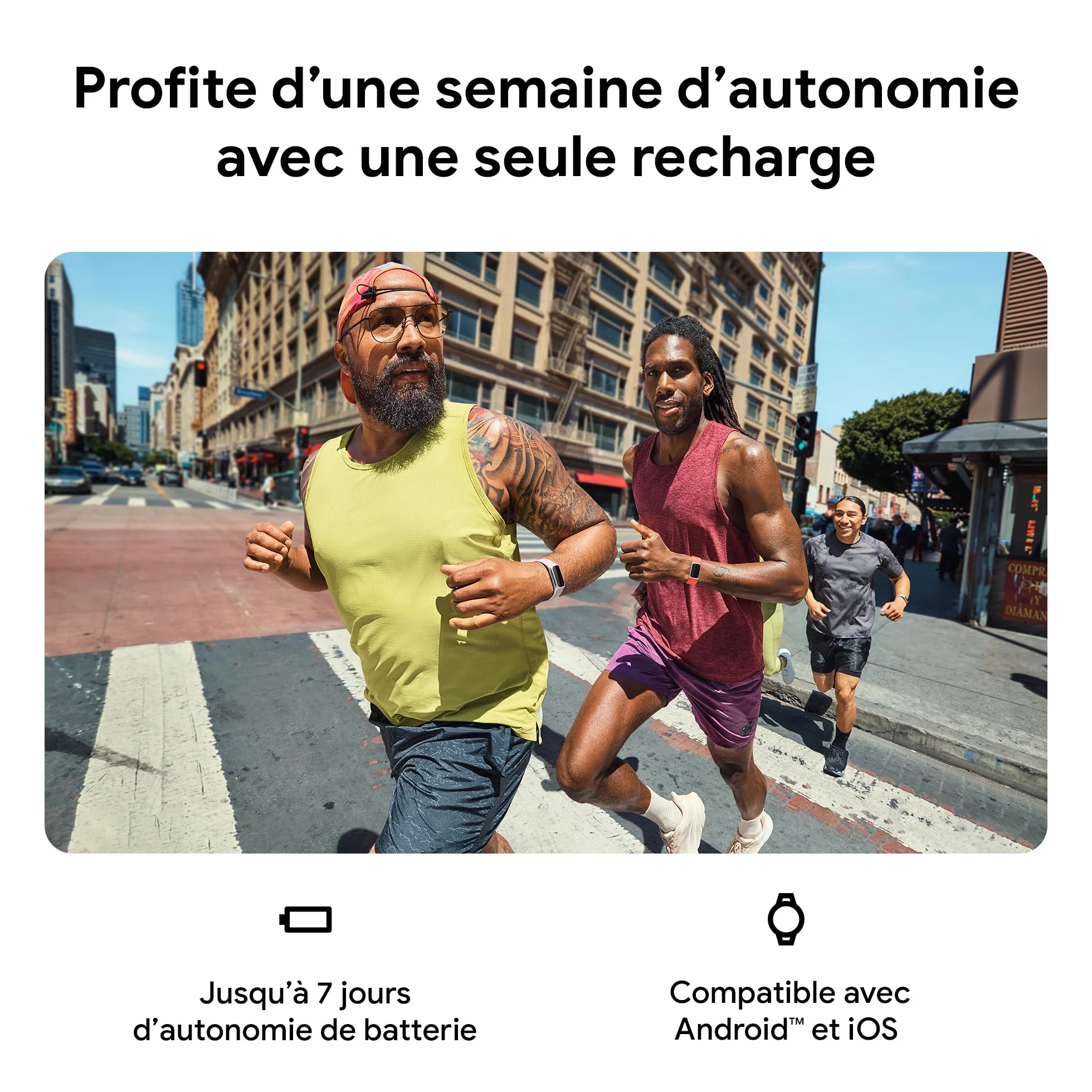 Google Fitbit Charge 6 Bracelet d'activité 3 mois Google Health Premium 7 jours autonomie batterie