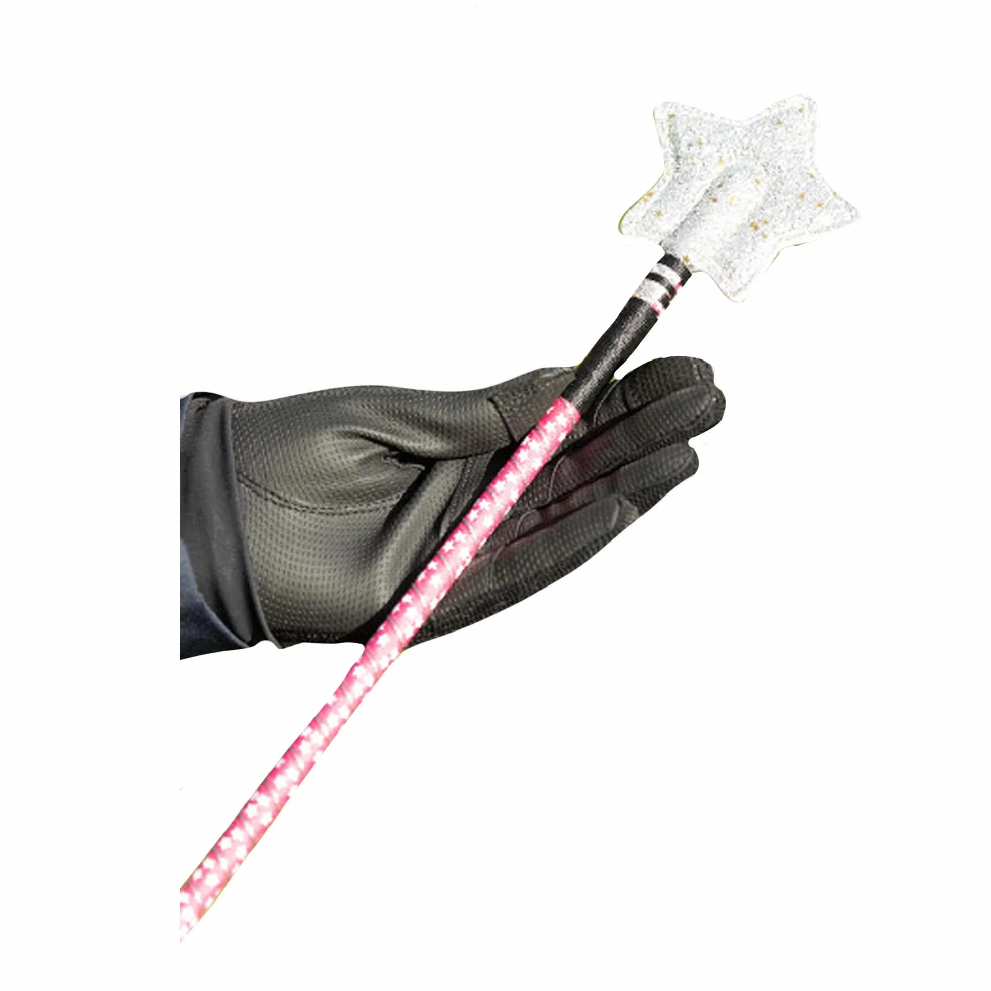 Cravache d'équitation en forme d'étoile Rose 25.5in