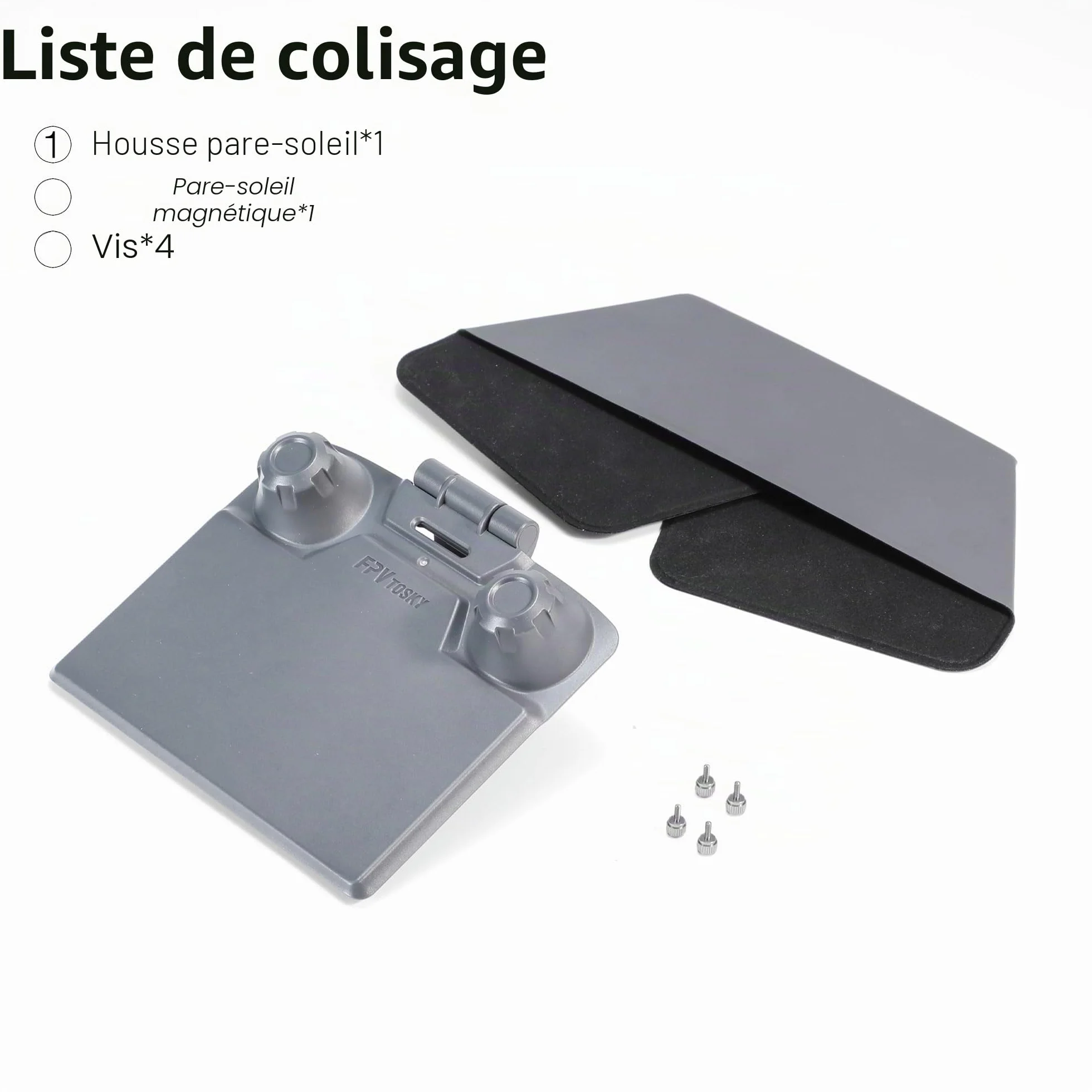 RC 2 Controller Pare-soleil et Joysticks Protector pour DJI Lito X1/Mini 5 Pro/Mini 4 Pro/Flip/Air 3S/Avata 360 - Accessoires de protection d'écran
