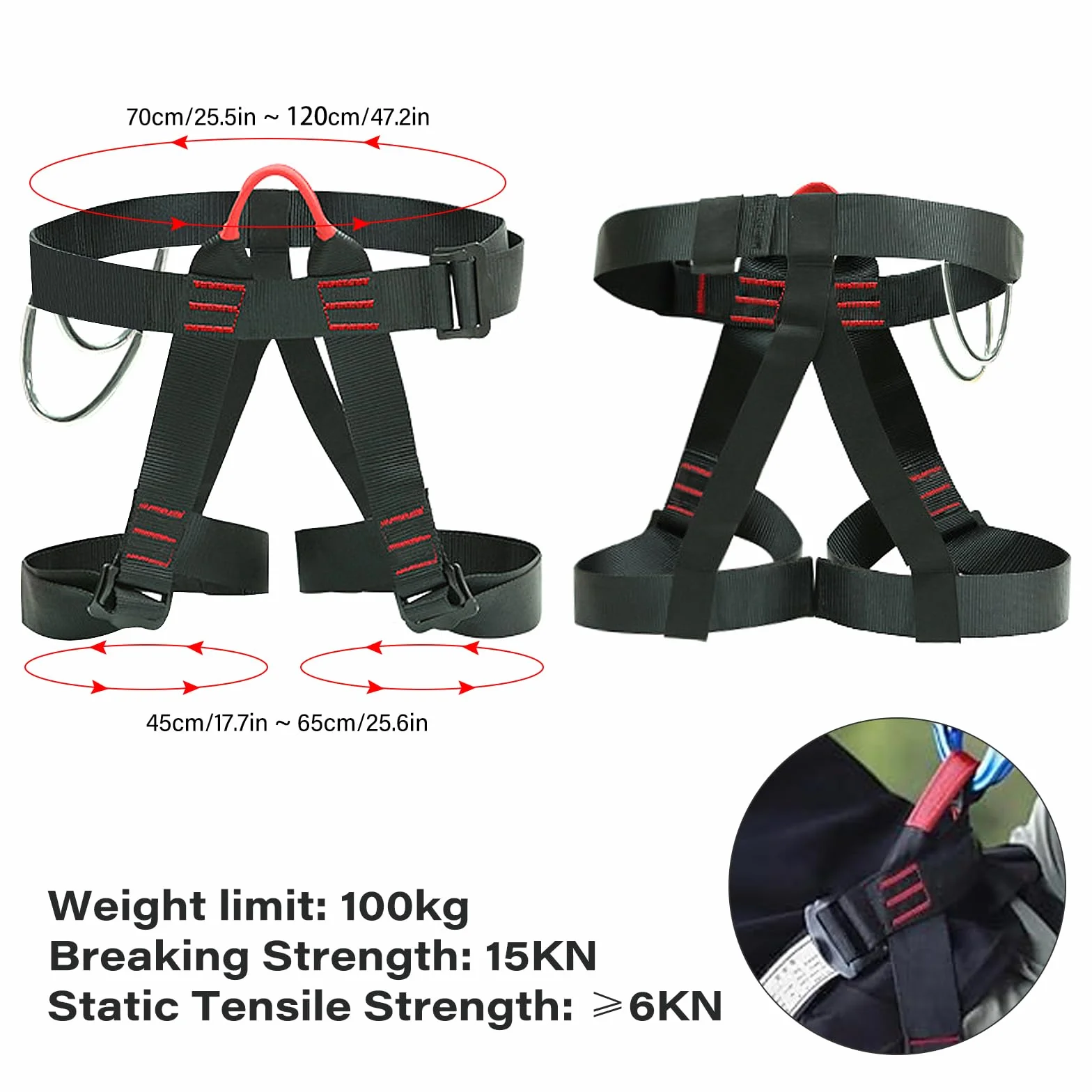 Ceinture de sécurité anti-chute pour escalade et alpinisme