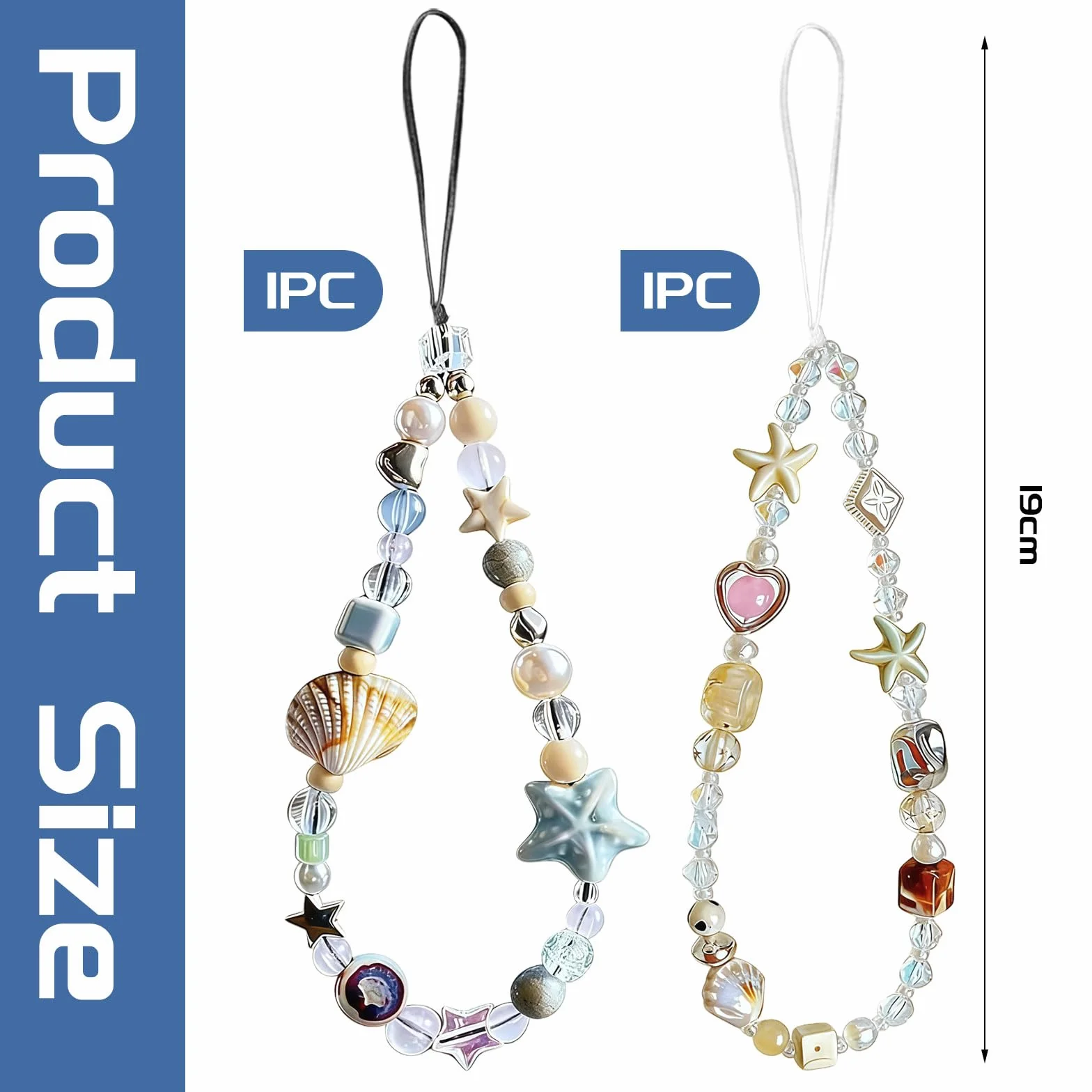 Strap pour téléphone Portable, Dragonne de Caméra, Collier de Perles, Accessoire Mignon, Pochette de Téléphone Universel pour iPhone 17 Pro Max