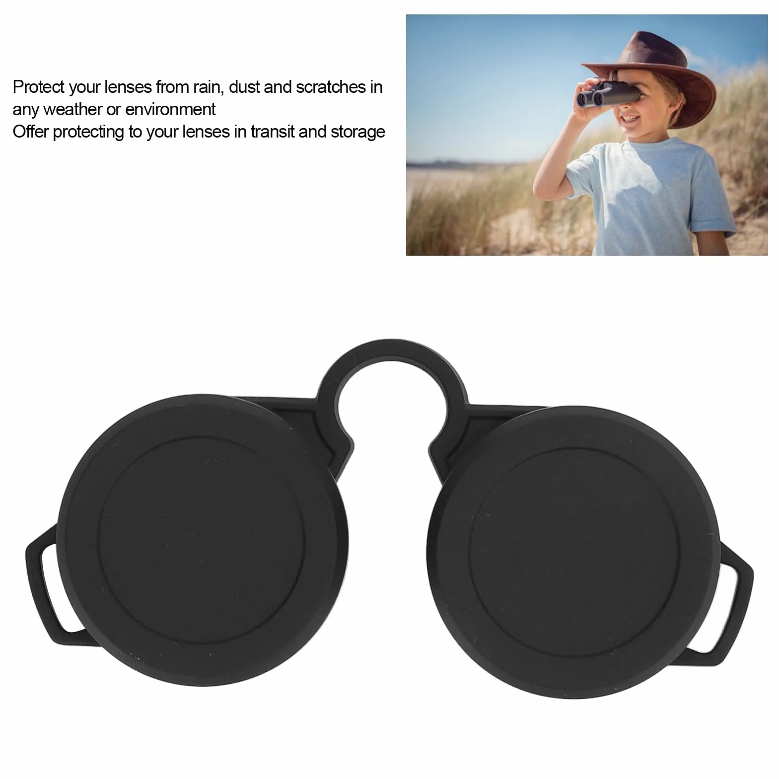 Protections Anti-Pluie pour Jumelles 42-45 mm Caoutchouc Oculaire