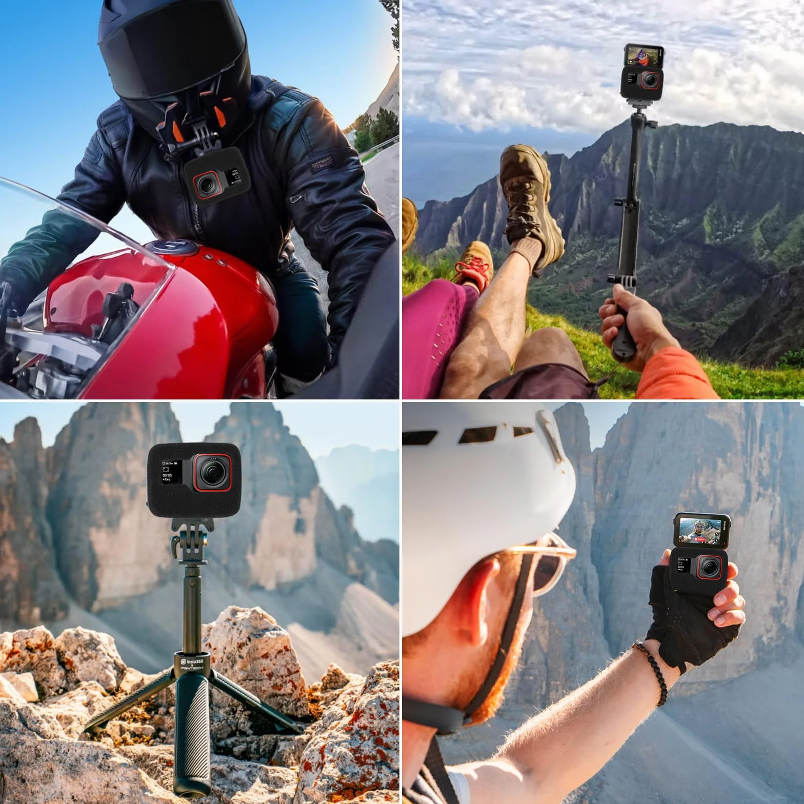 HSU 2 Pièces Coque de Protection Anti-Vent pour Insta360 Ace Pro, Boîtier en Mousse de Réduction de Bruit