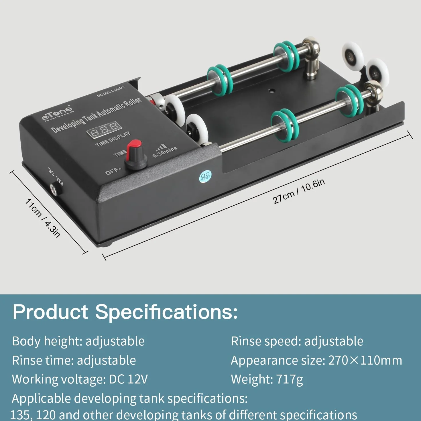 Processeur Automatique de développement par Rotation pour Films en Laboratoire pour cuves Type Jobo 1520 2520 AP Processeur de Film Automatique