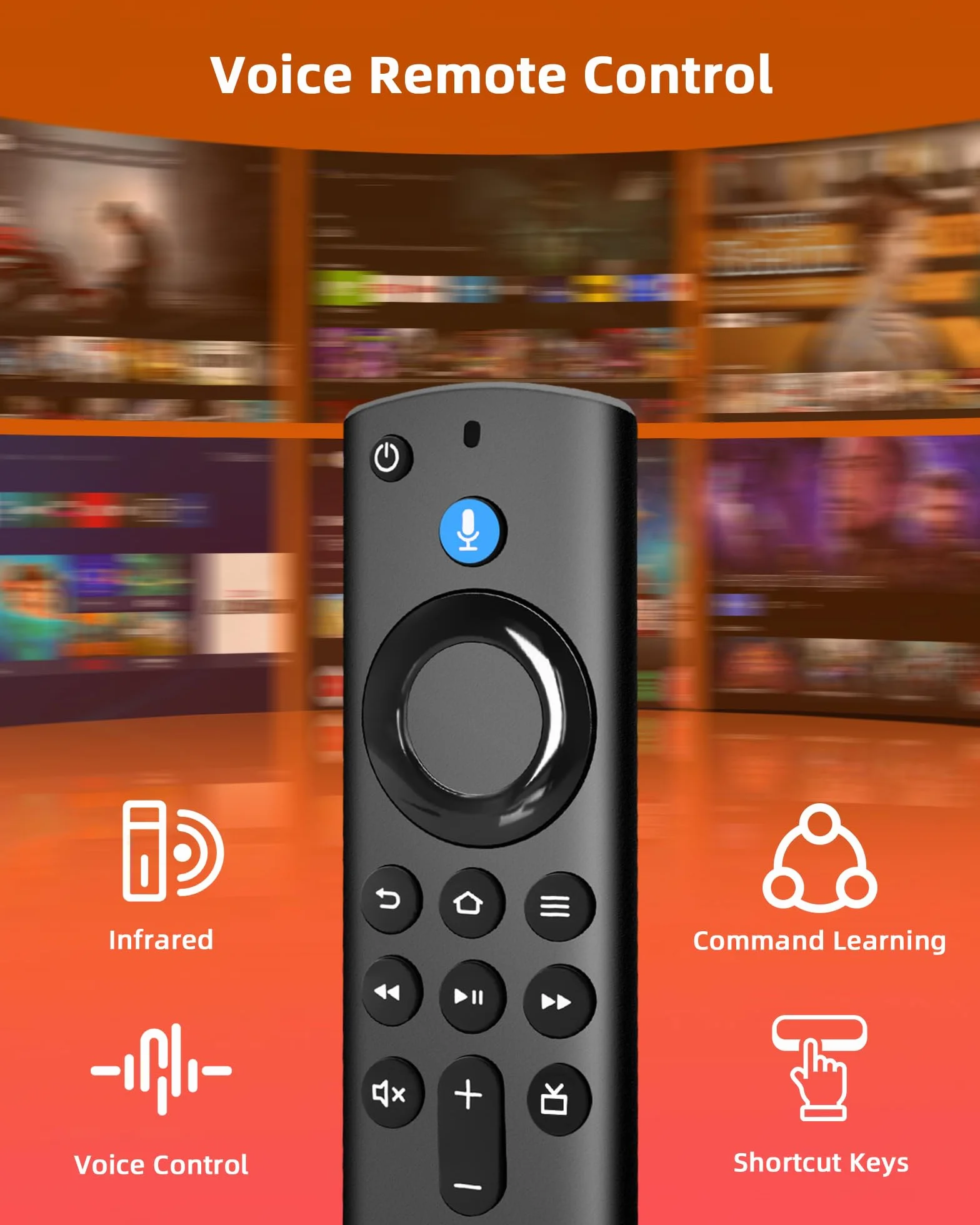 Télécommande vocale 3e génération pour Smart TV A-MZ TV St1-CK 2 gen 3 gen 4K Lite