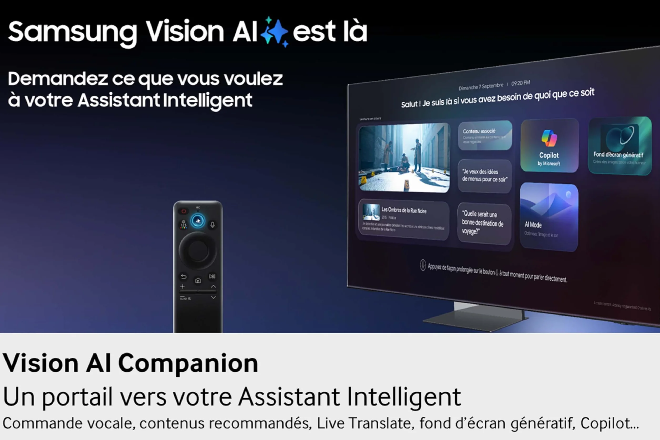 Samsung TV AI Mini LED 55 Pouces Neo QLED QN80F 4K Smart TV HDR Dolby Atmos