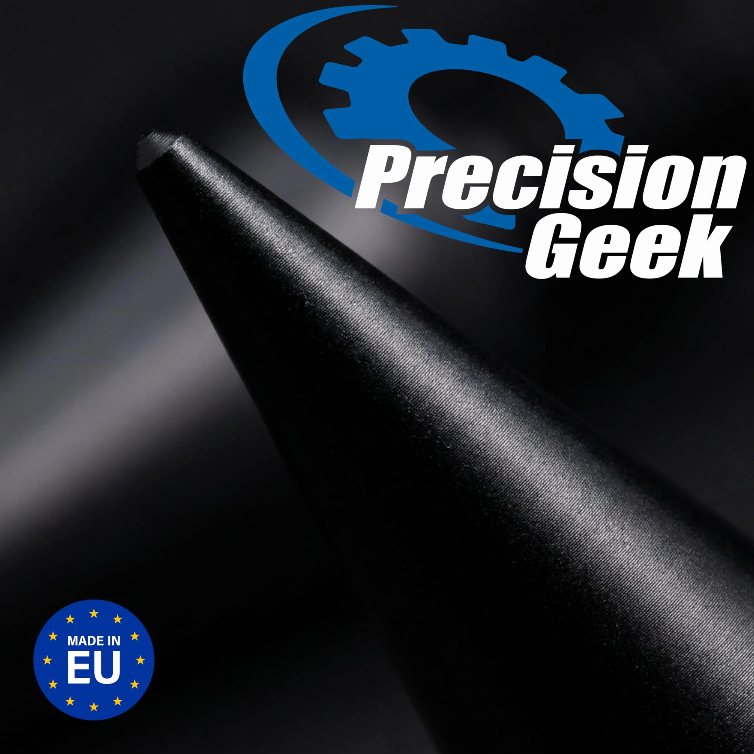PrecisionGeek Speaker Spikes M6 – Aluminium Noir Ø10 × 20 mm – Anti-Vibration – 4 pièces