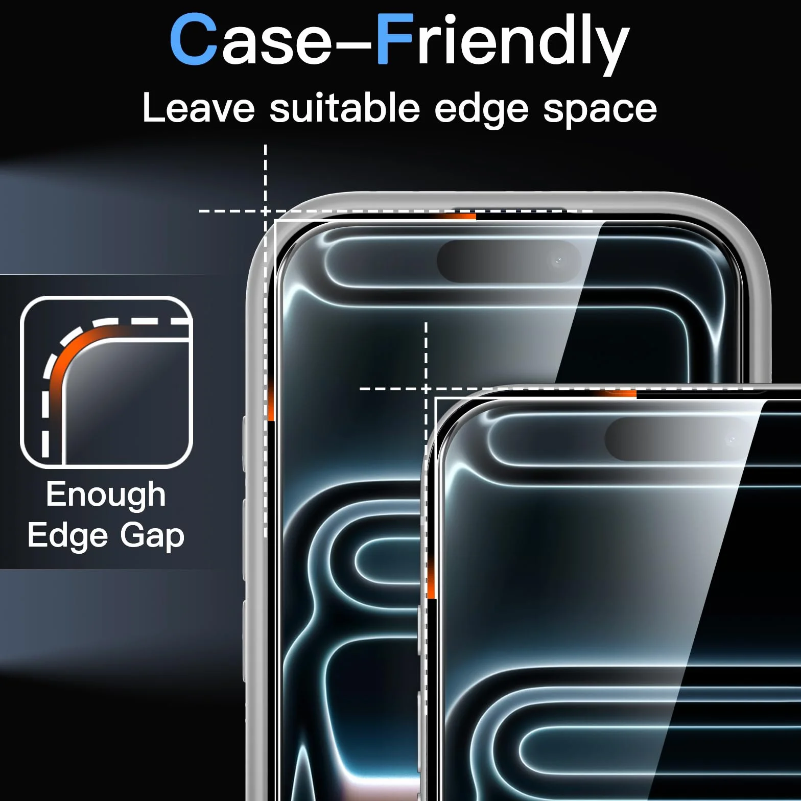 JETech Protection D'écran pour iPhone 17 Pro Max 6,9 Pouces avec Protecteur d'Objectif Caméra, Outil d'Installation Facile, un Film en Verre Trempé de Dureté 9H, HD Transparent, 2 Pièces Chacun
