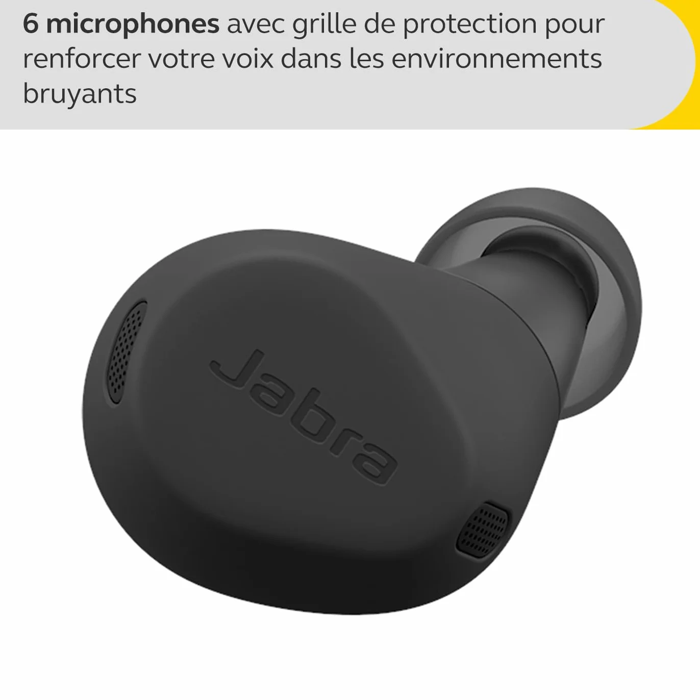 Jabra Elite 8 Active - Écouteurs sans Fil Bluetooth Intra-Auriculaires - Réduction de Bruit Hybride adaptative - 6 Microphones intégrés, résistants à l'eau et à la Transpiration - Gris foncé