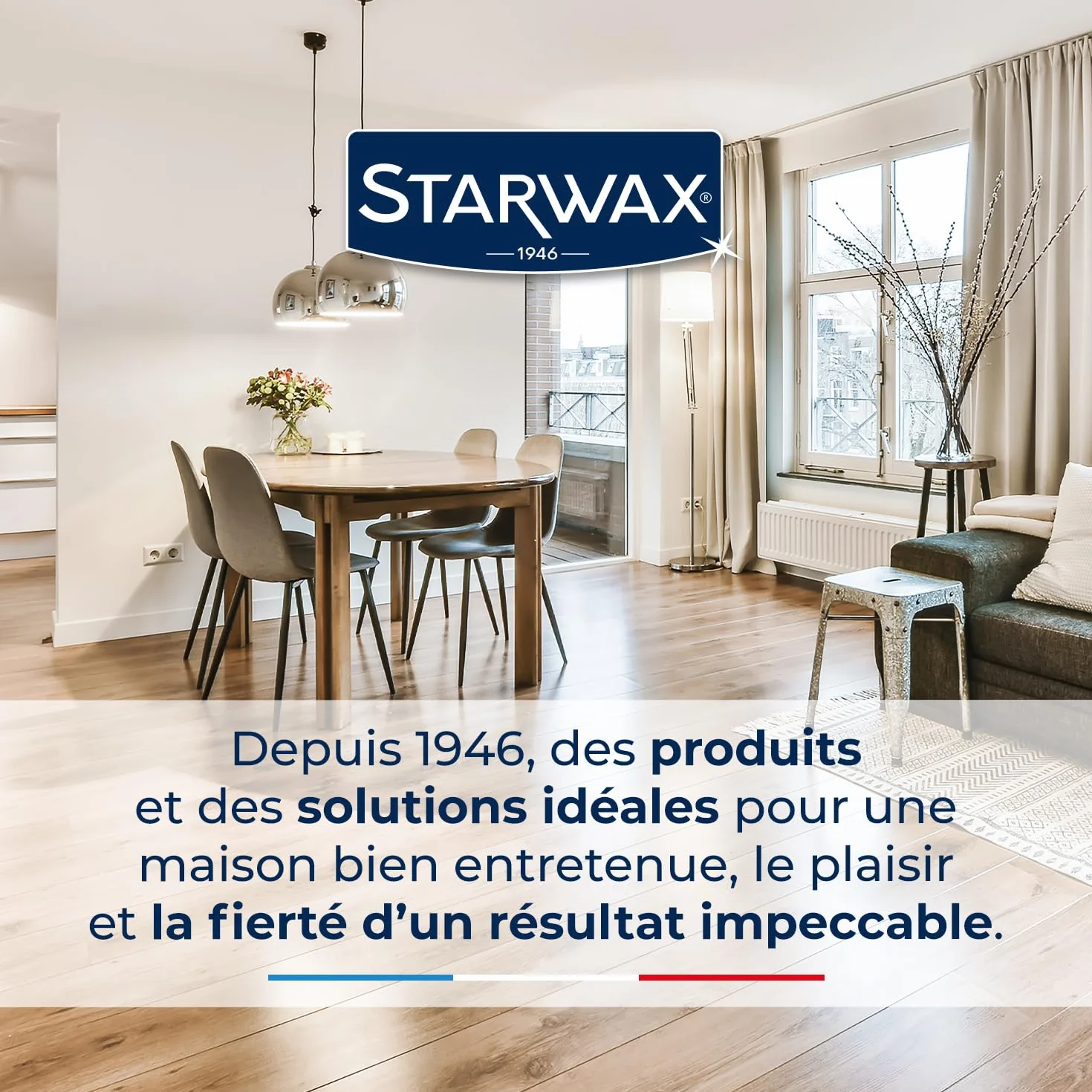STARWAX Décapant Dégraissant Sans Rinçage 1L Tous Sols Carrelages PVC Parquets Vitrifiés 80m²