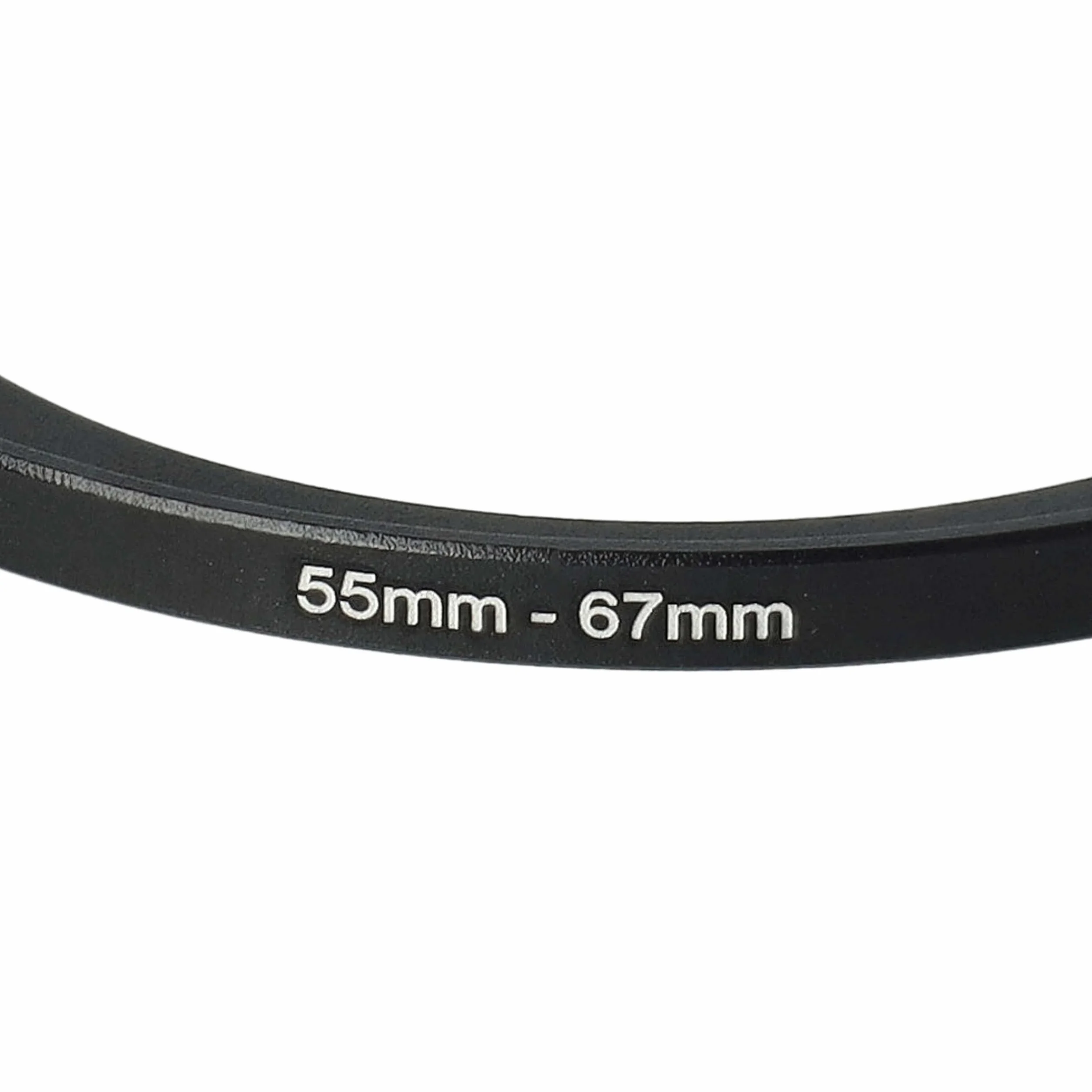 vhbw Bague d'adaptation de Filtre 55 mm vers 67 mm pour Objectif d'appareil Photo - Adaptateur, métal, Noir
