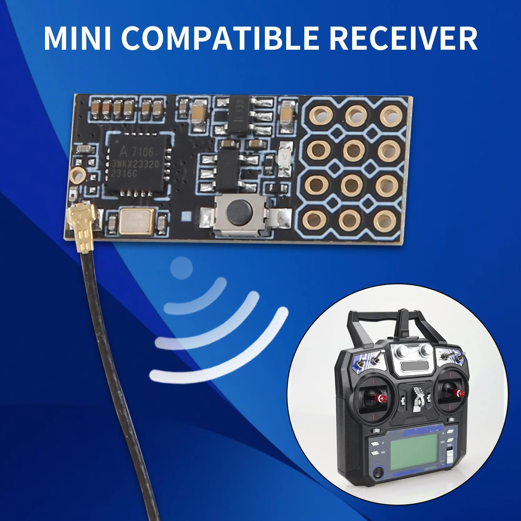 FS2A 4CH AFHDS 2A Mini RéCepteur Compatible Sortie PWM pour I6 I6X I6S ÉMetteur