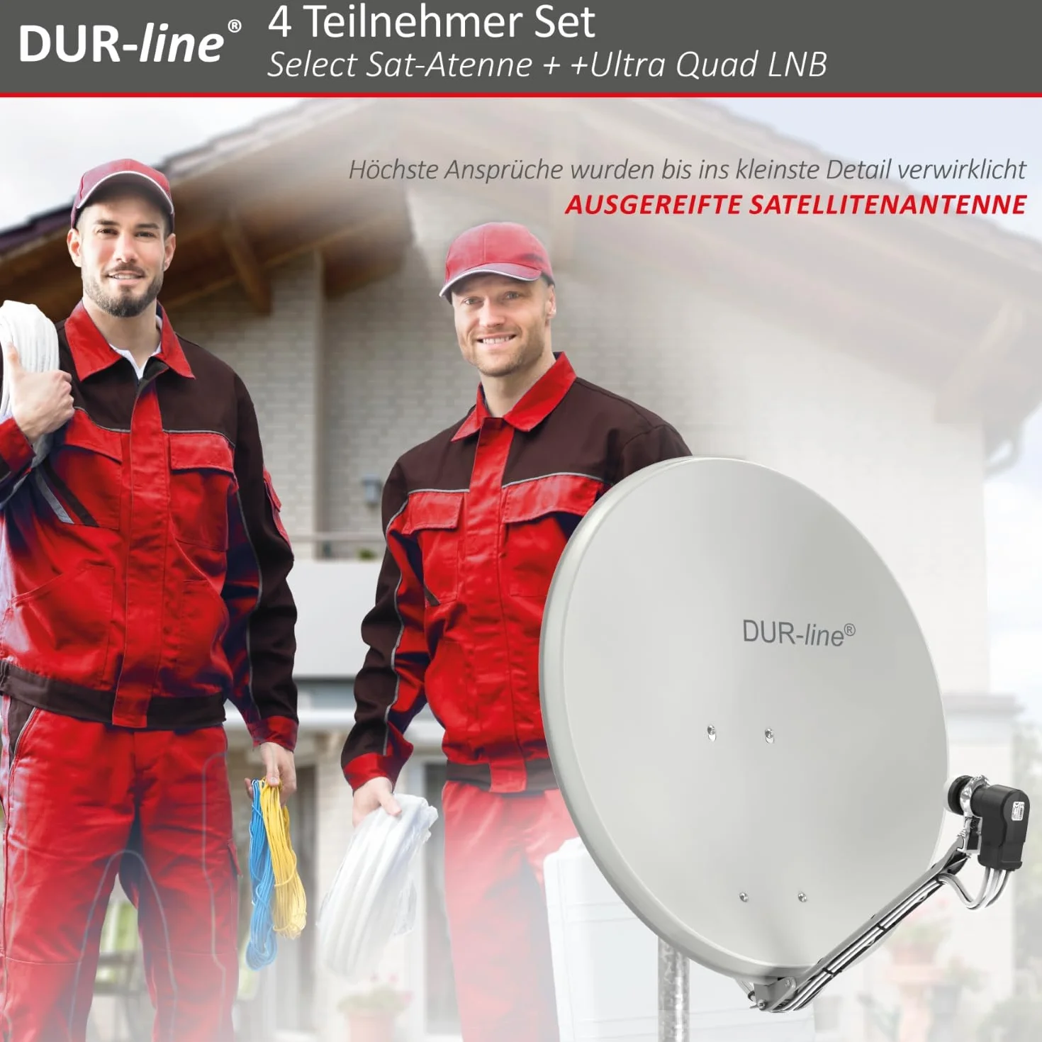 Dur-Line Select 75/80 Kits antennes satellite LNB commutateur multiple