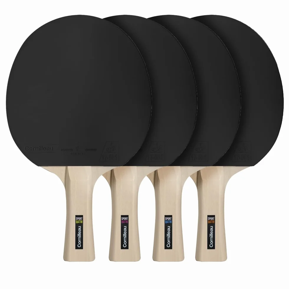 Cornilleau Raquette de Tennis de Table Sport Pack Quattro Noir