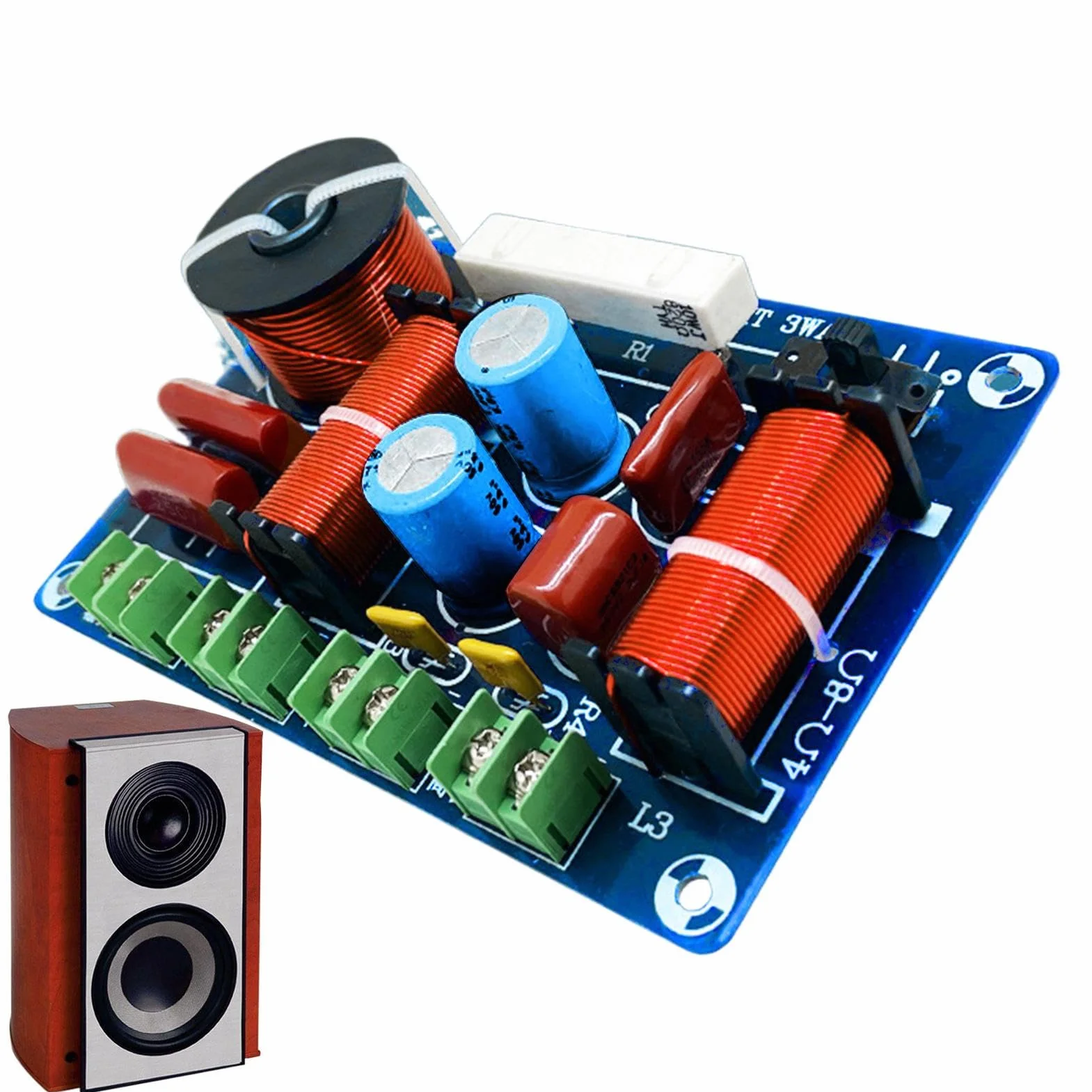 Crossover de fréquences de Haut-Parleur, Filtre Compact pour Haut-parleurs Audio, séparateur de fréquence Compact multivoies Haute Performance pour Une optimisation de la clarté Lors de la