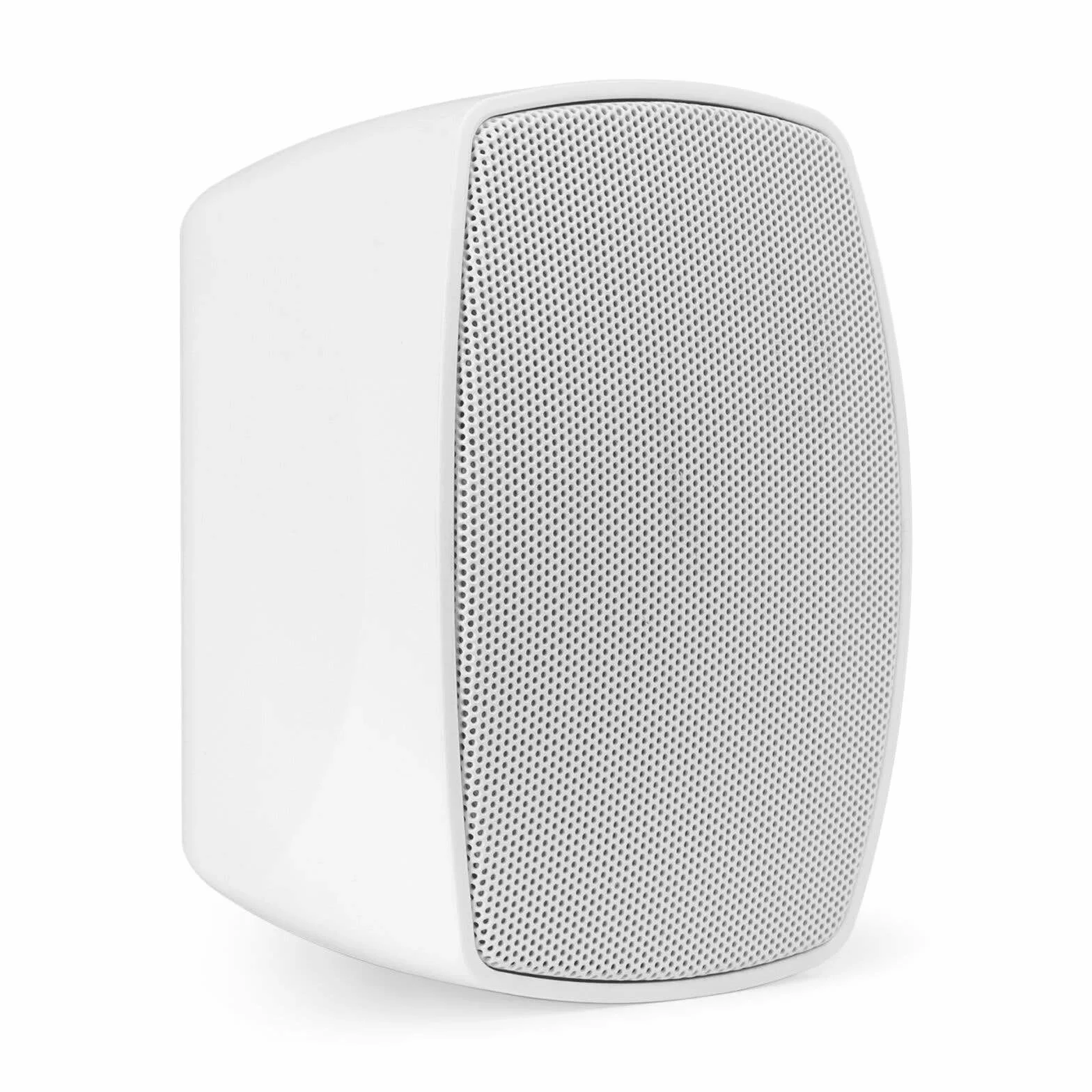 Power Dynamics BHW30WH Paire d'enceintes Murales Étanche 20 Watts RMS - Blanc, 100V, 70V, 8 Ohms, IPX5, 3'', Support Inclinable, Idéal pour Diffuser Une Musique d'Ambiance en Terrasse, Jardin