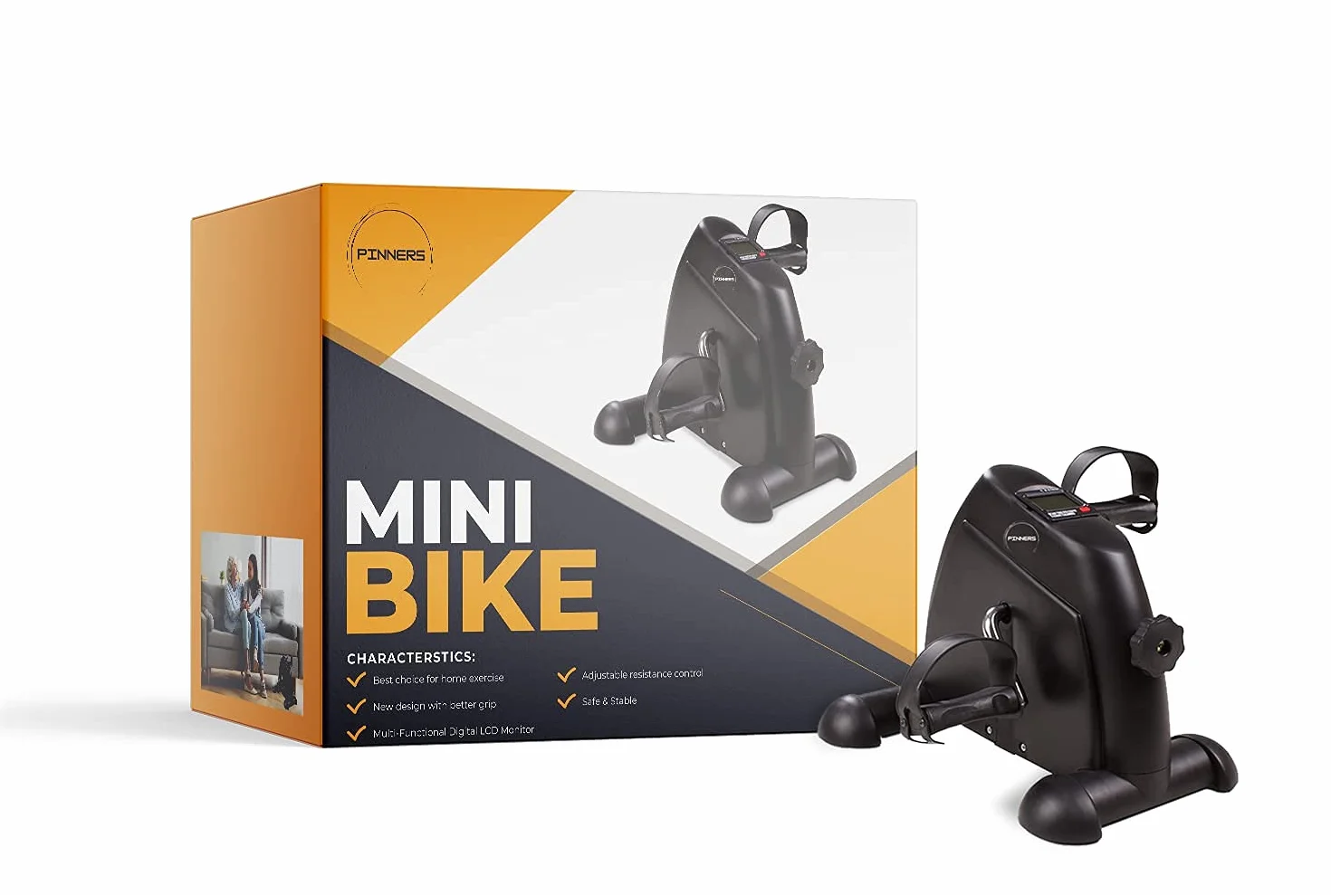 Mini Vélo d'Appartement pour Personnes Âgées - Pédales Statiques d'Exercice