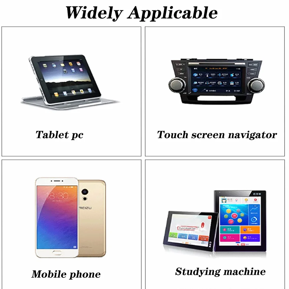Stylet Stylo Capacitif Universel 12 Pièces pour Tablettes et Téléphones